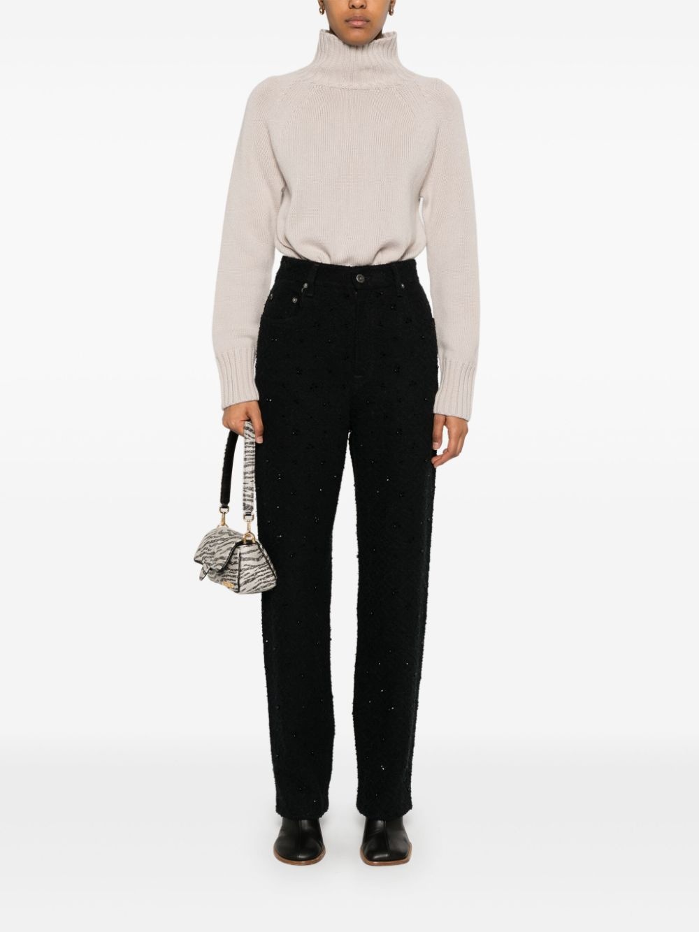 crystal-embellished trousers - 2