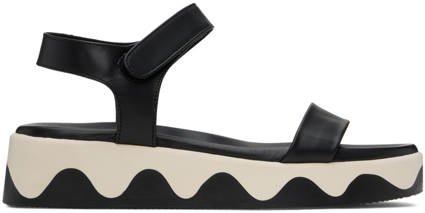 Black Salamina Sandals - 2