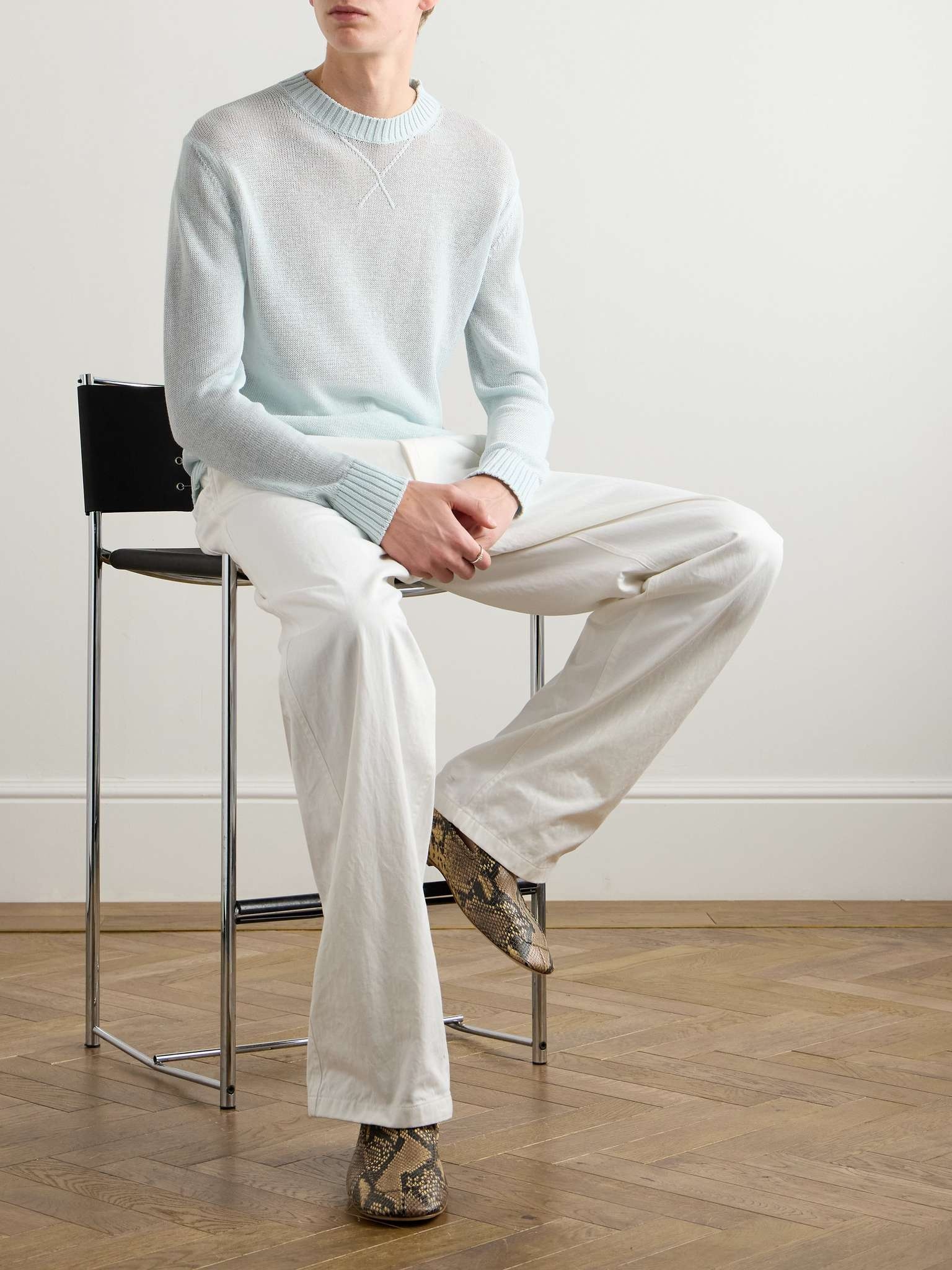Logo-Embroidered Cotton Sweater - 2