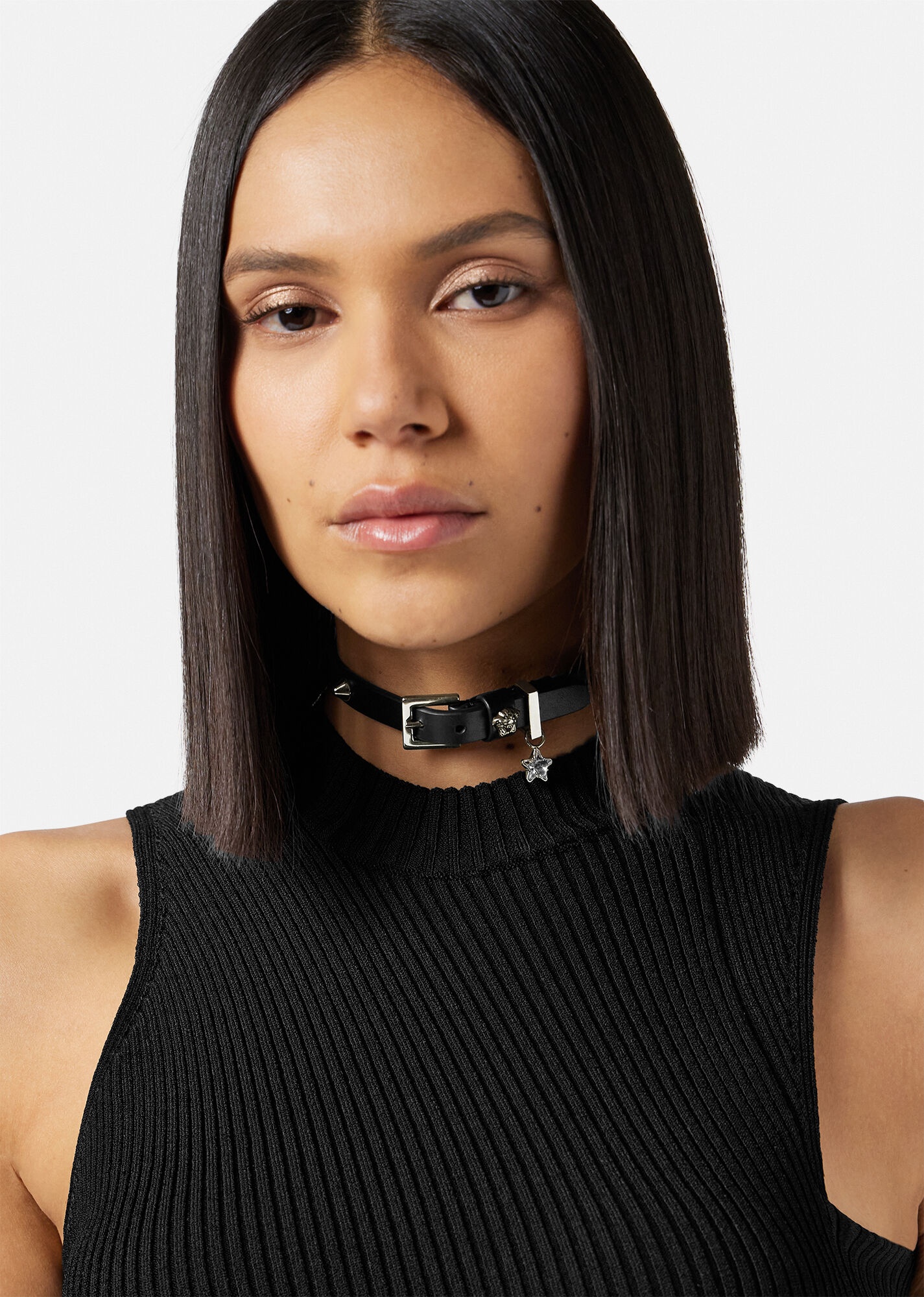 Studded Leather Chocker - 3