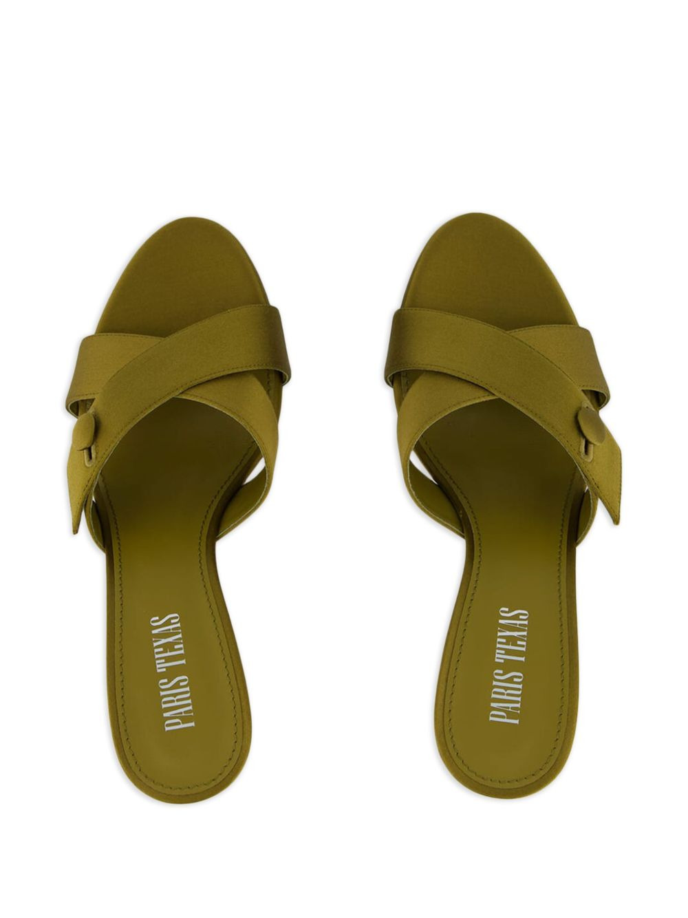Lidia satin cross-strap sandals - 3
