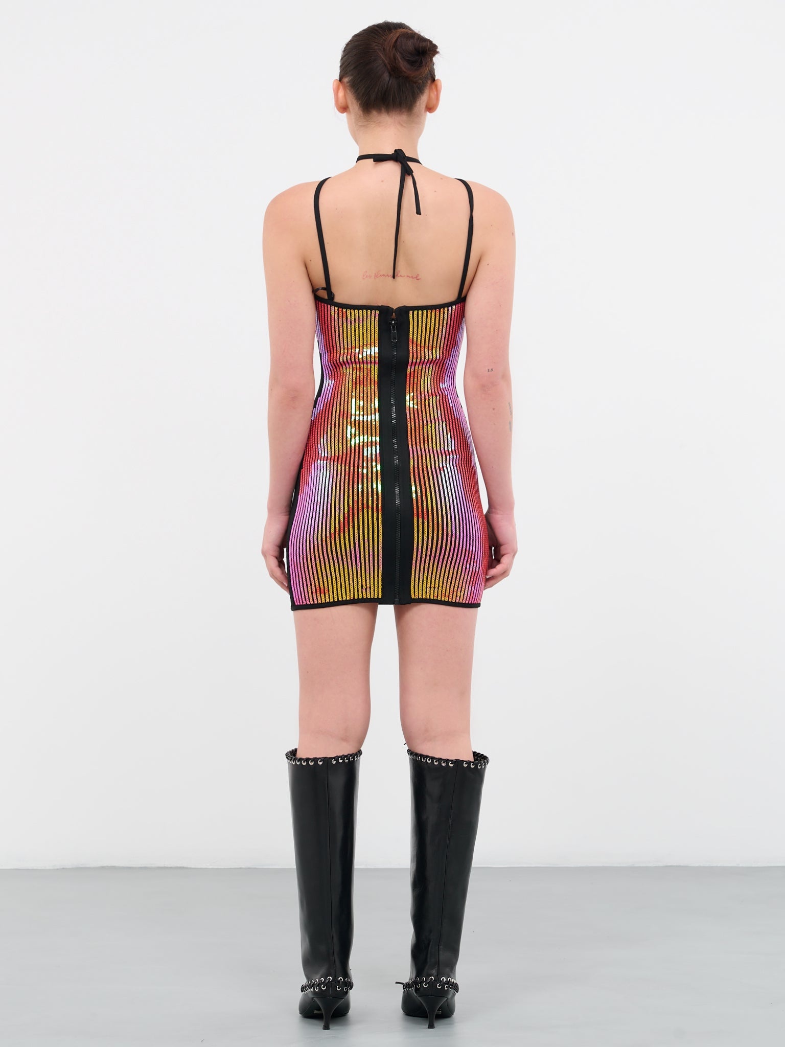 Sequin Cut-Out Dress - 3