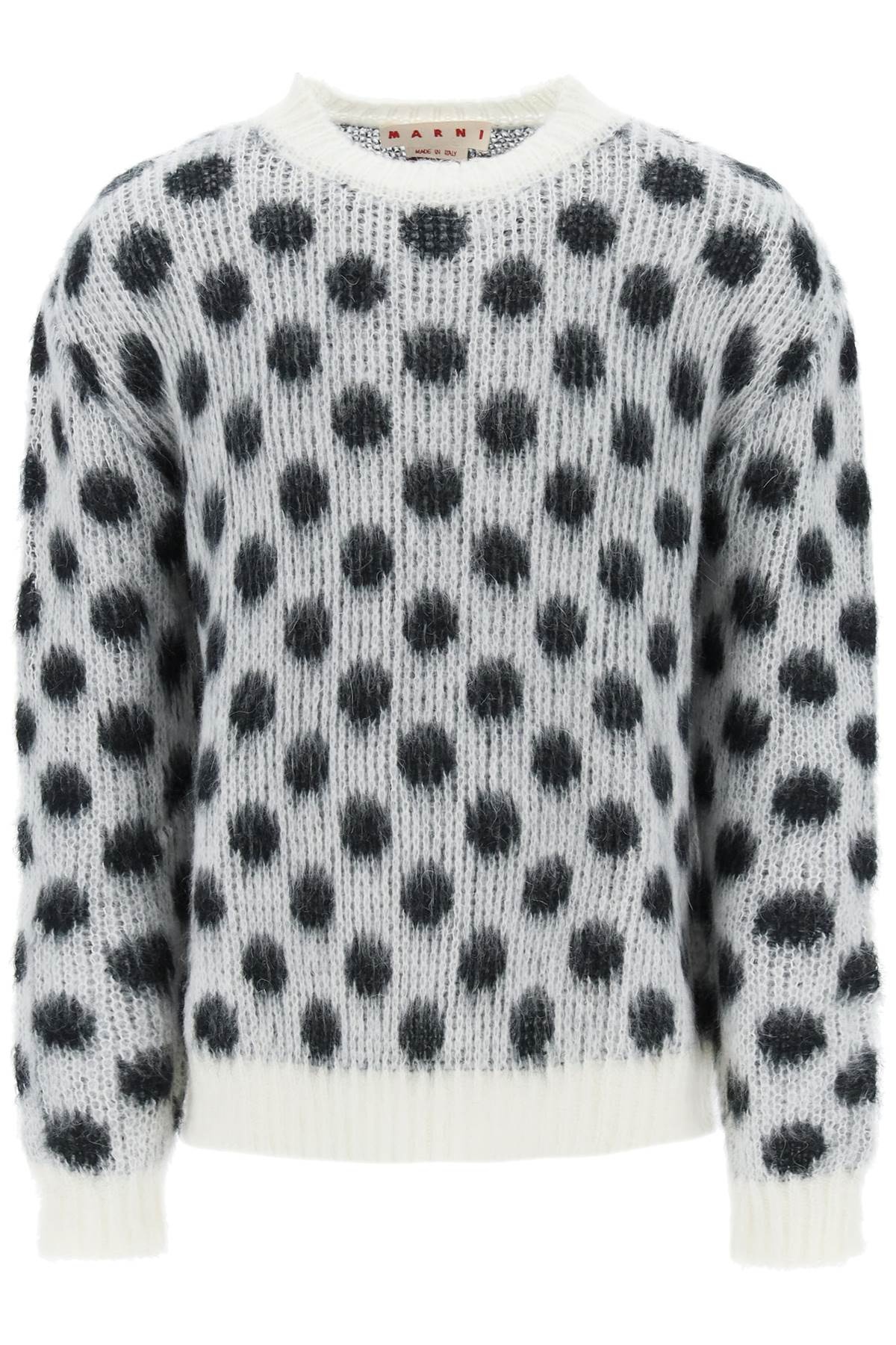 Marni Polka Dot Mohair Sweater Men - 1