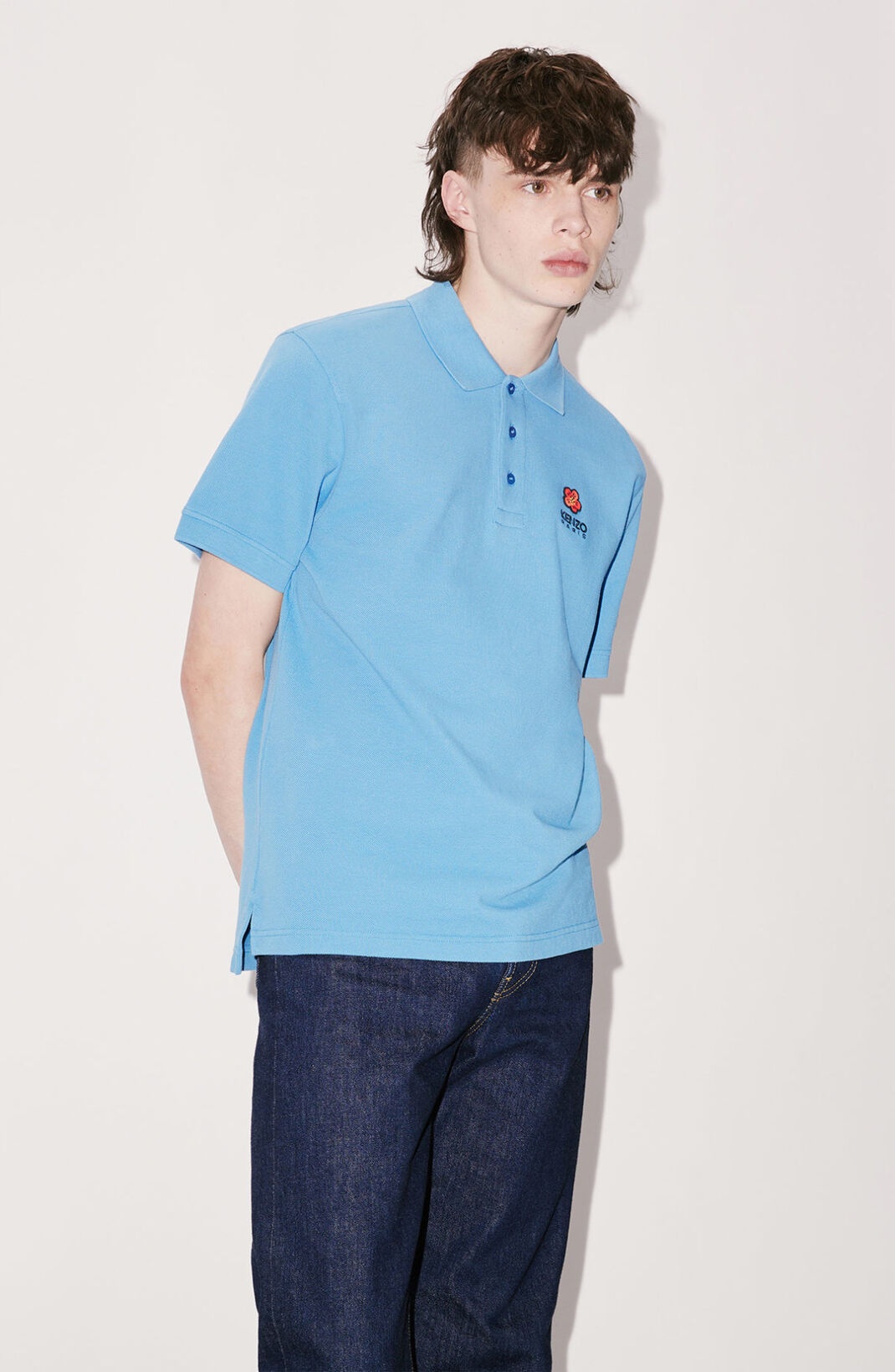 'BOKE FLOWER' crest polo shirt - 4