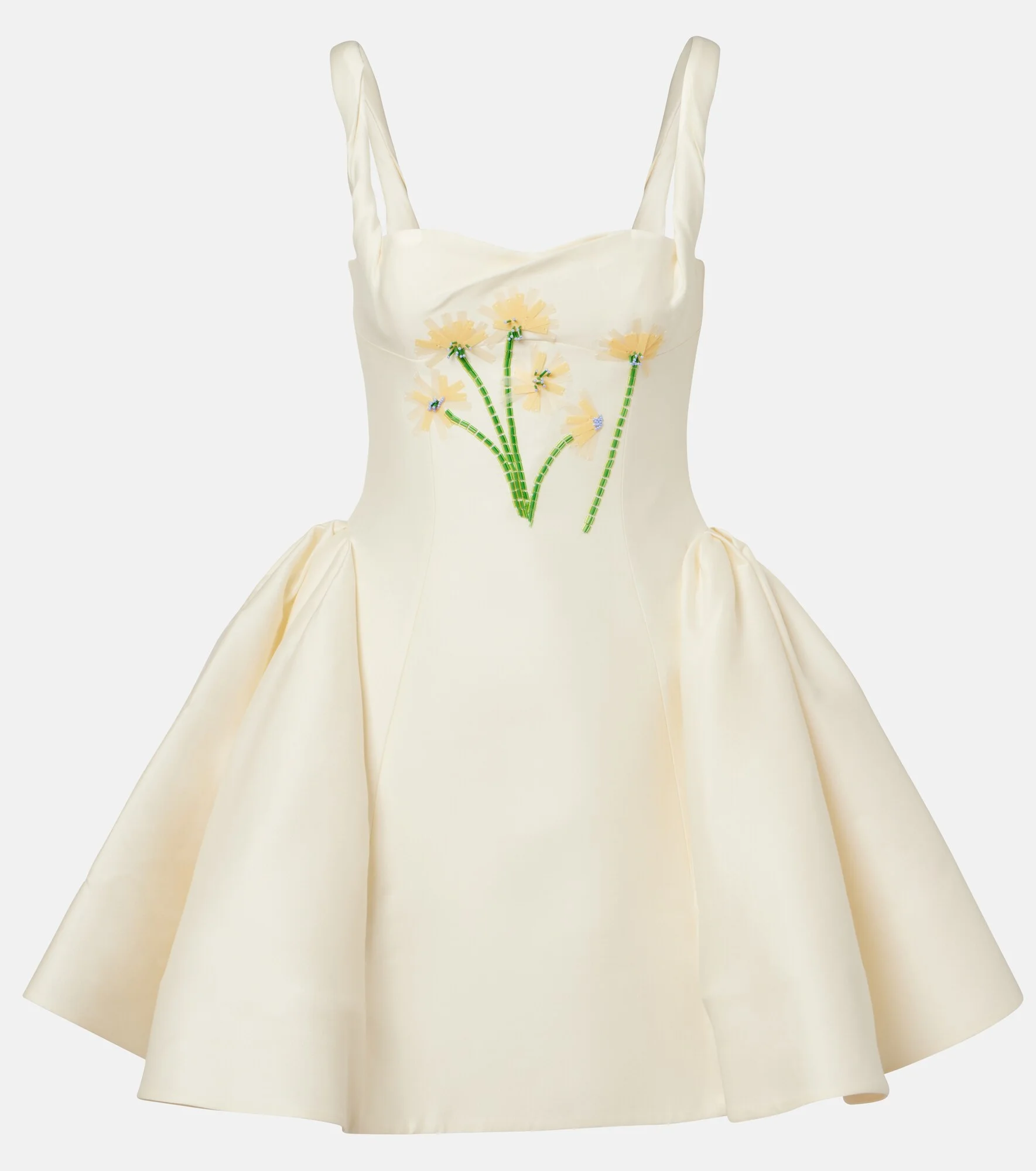 Ariel embellished wool and silk minidress - 1