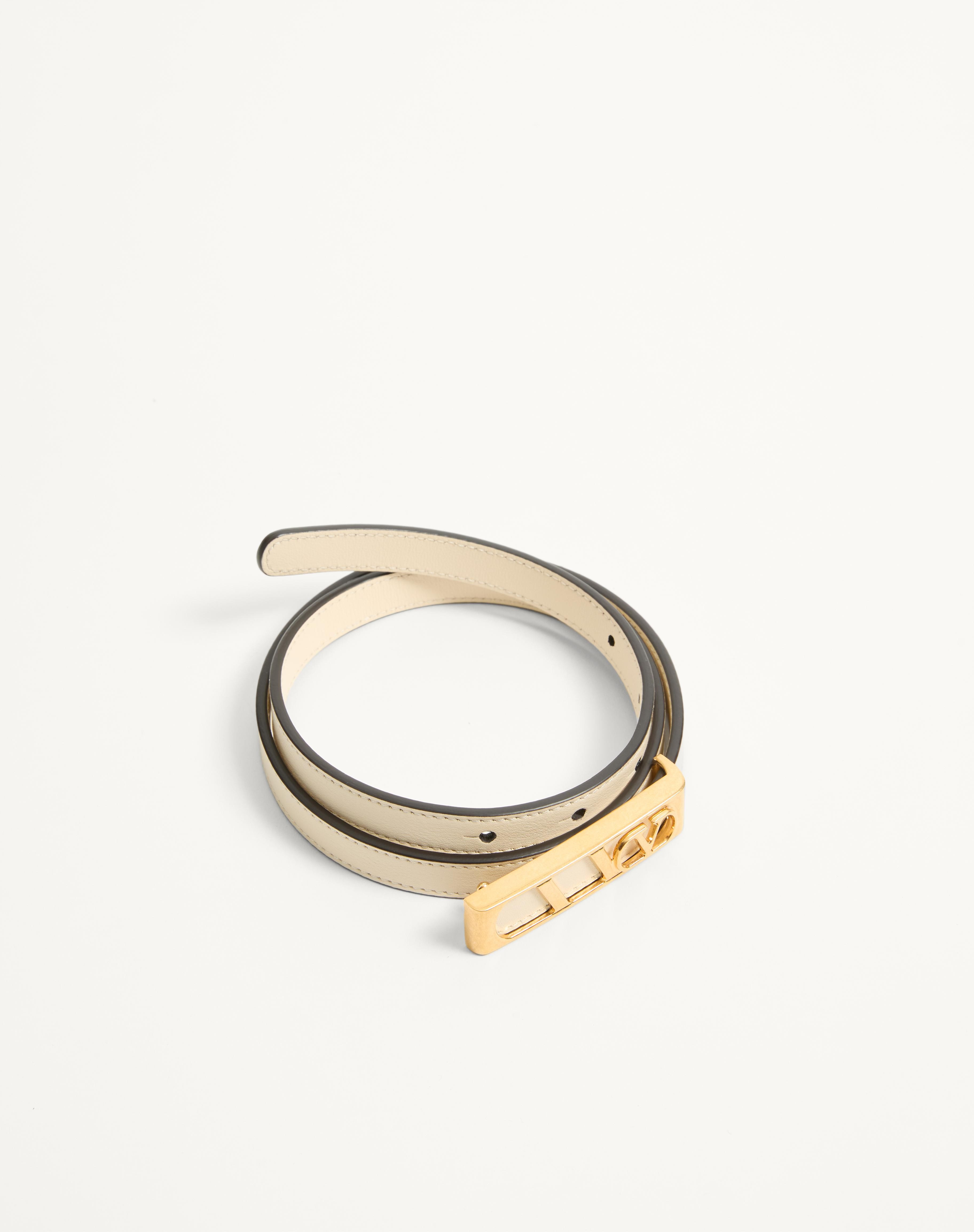 VLOGO SIGNATURE BELT IN SHINY CALFSKIN 15 MM - 3