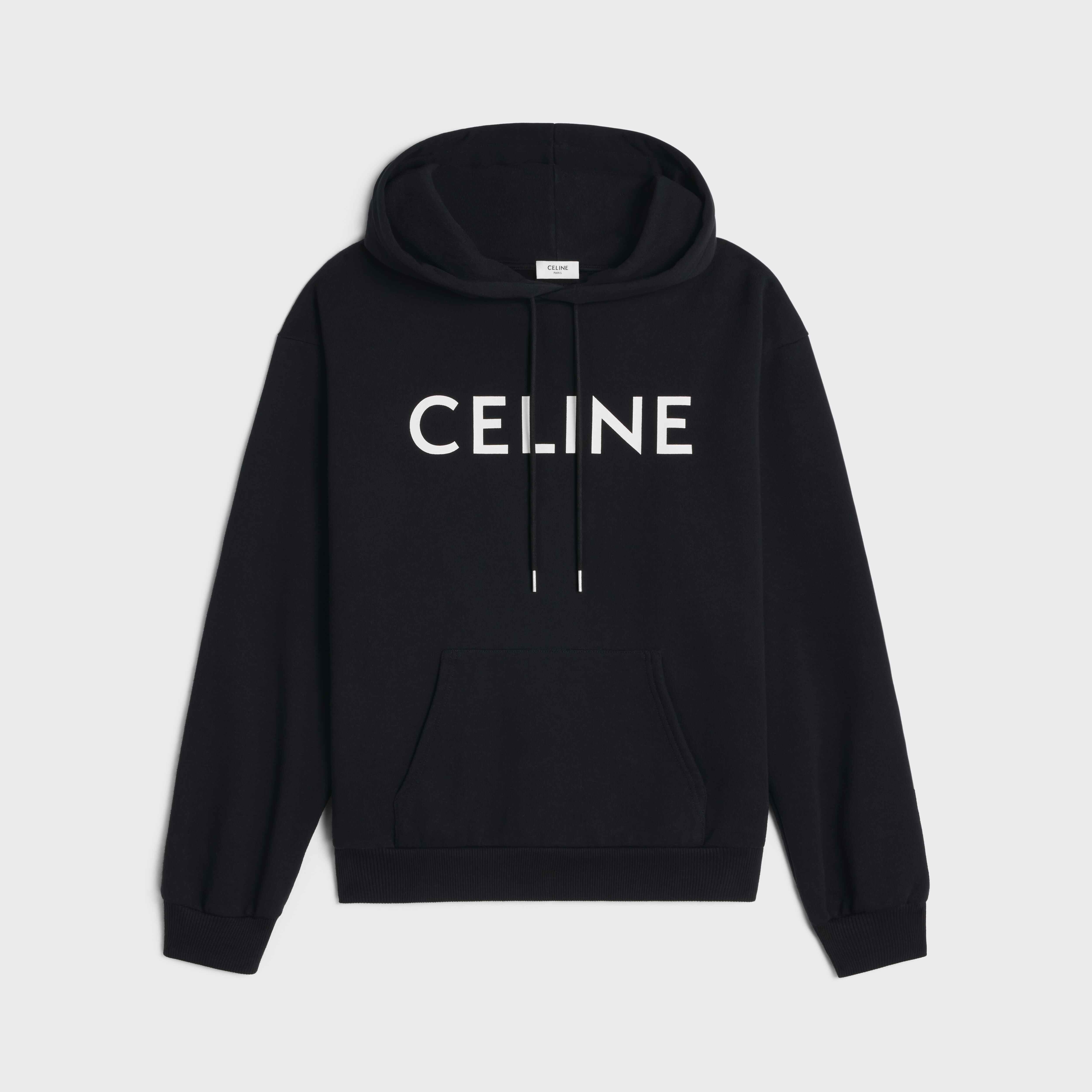 CELINE LOOSE HOODIE IN COTTON FLEECE - 1