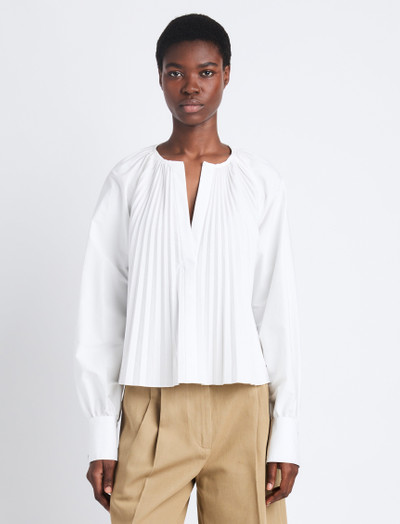 Proenza Schouler Monica Top in Compact Poplin outlook