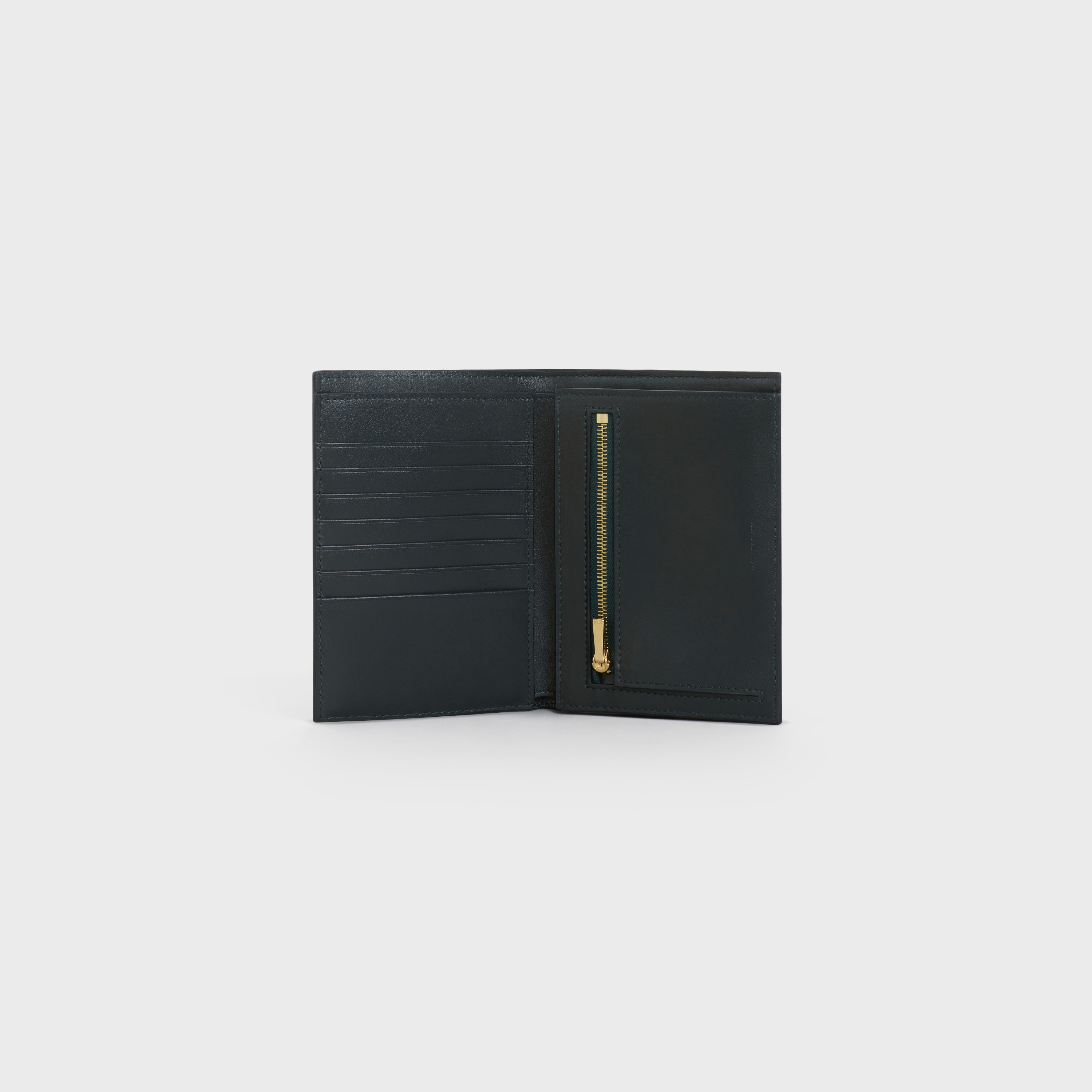 MEDIUM STRAP WALLET  IN  BICOLOUR GRAINED CALFSKIN - 4