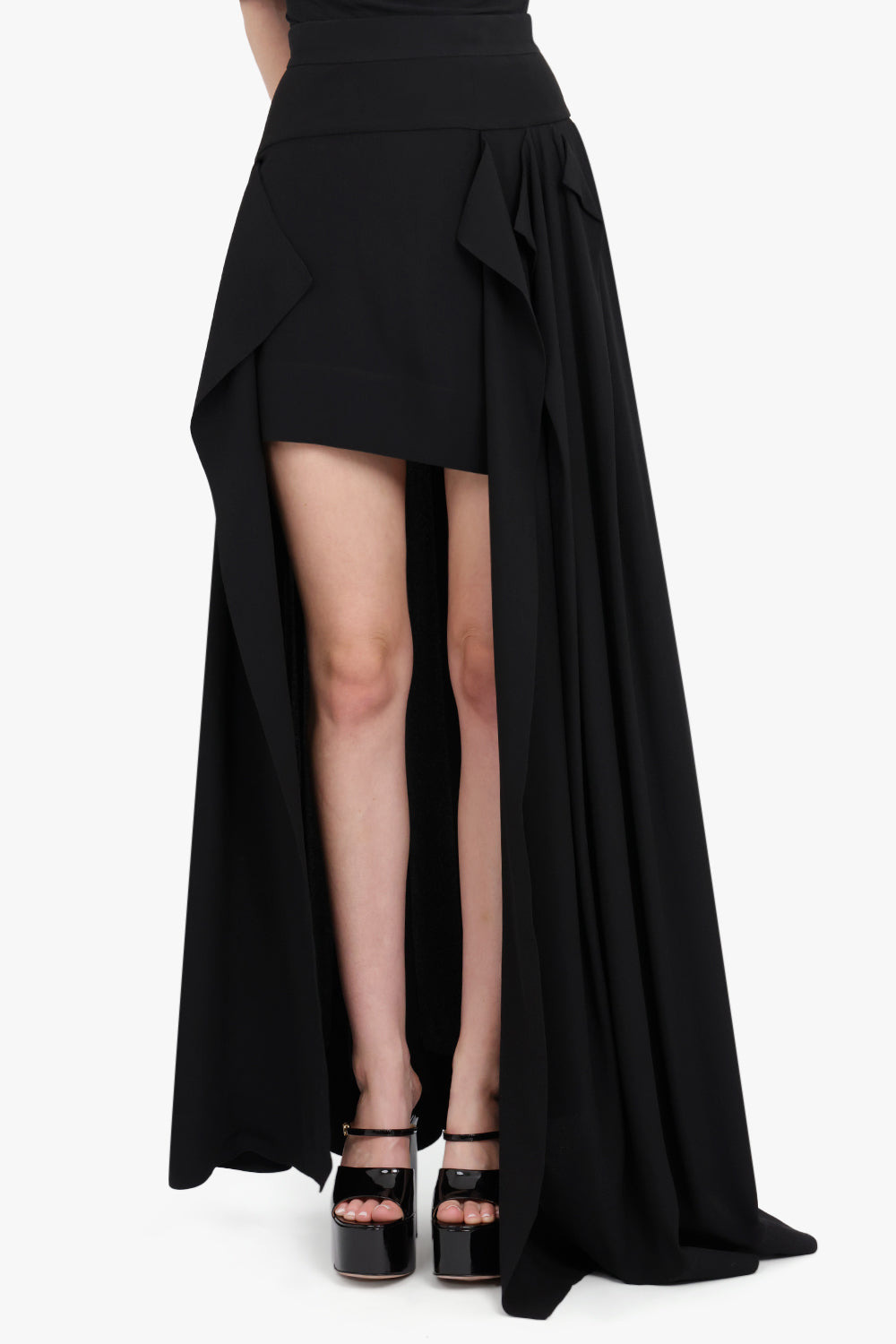 LONG NEDDA PLEATED SKIRT | BLACK - 3