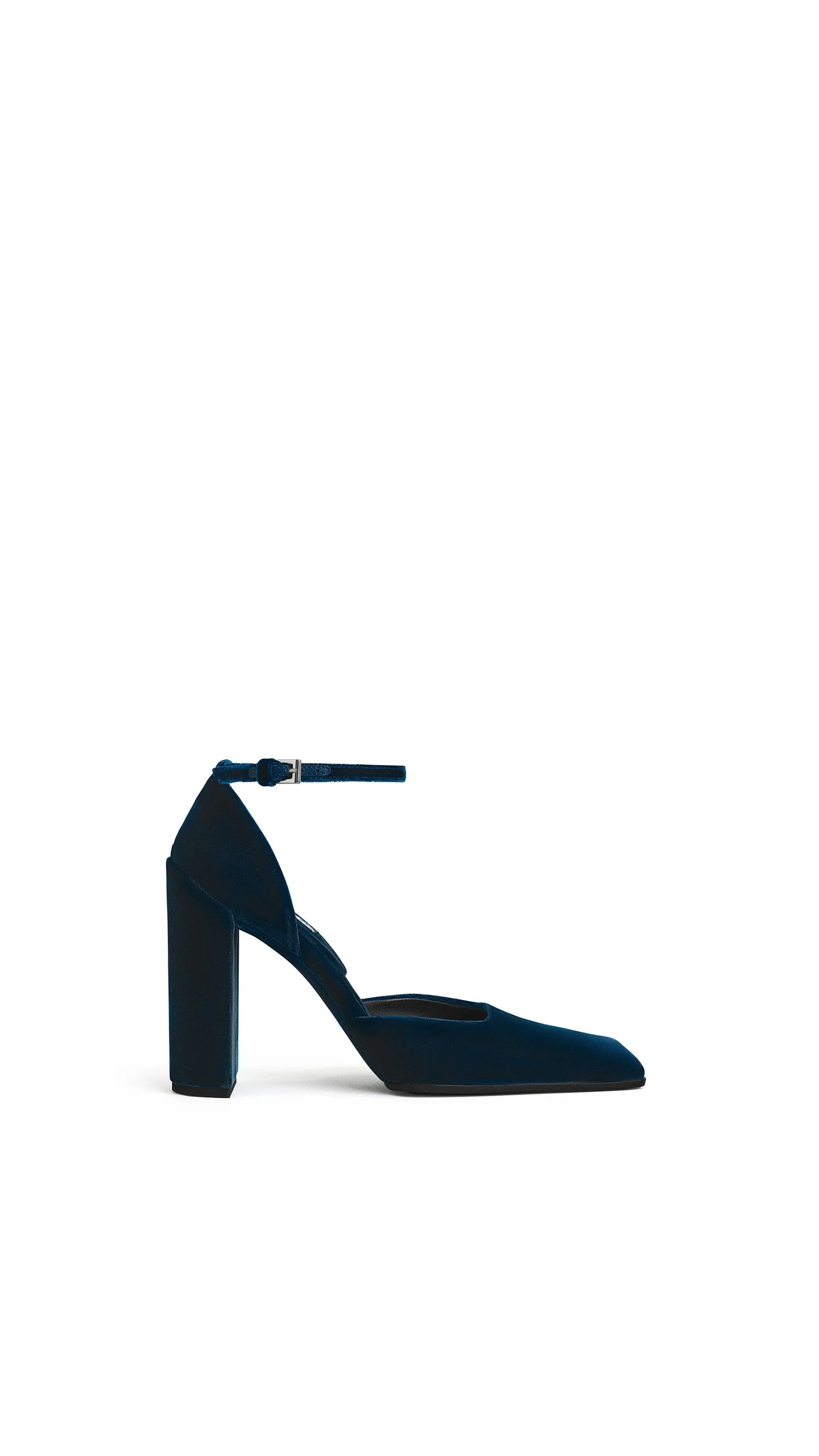 SQUARE D'ORSAY PUMPS IN VELVET - 1