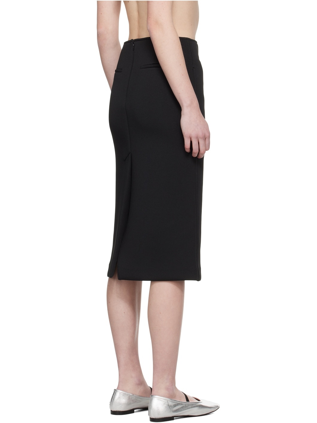 Black Civita Midi Skirt - 3