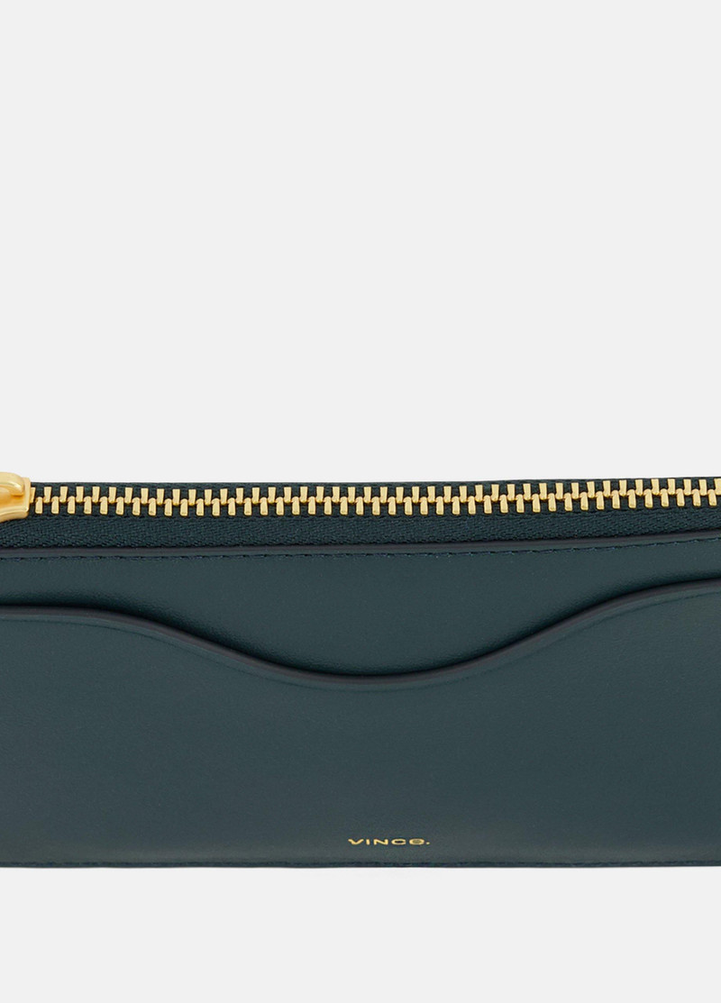 Vince Leather Zip-Top Card Case outlook