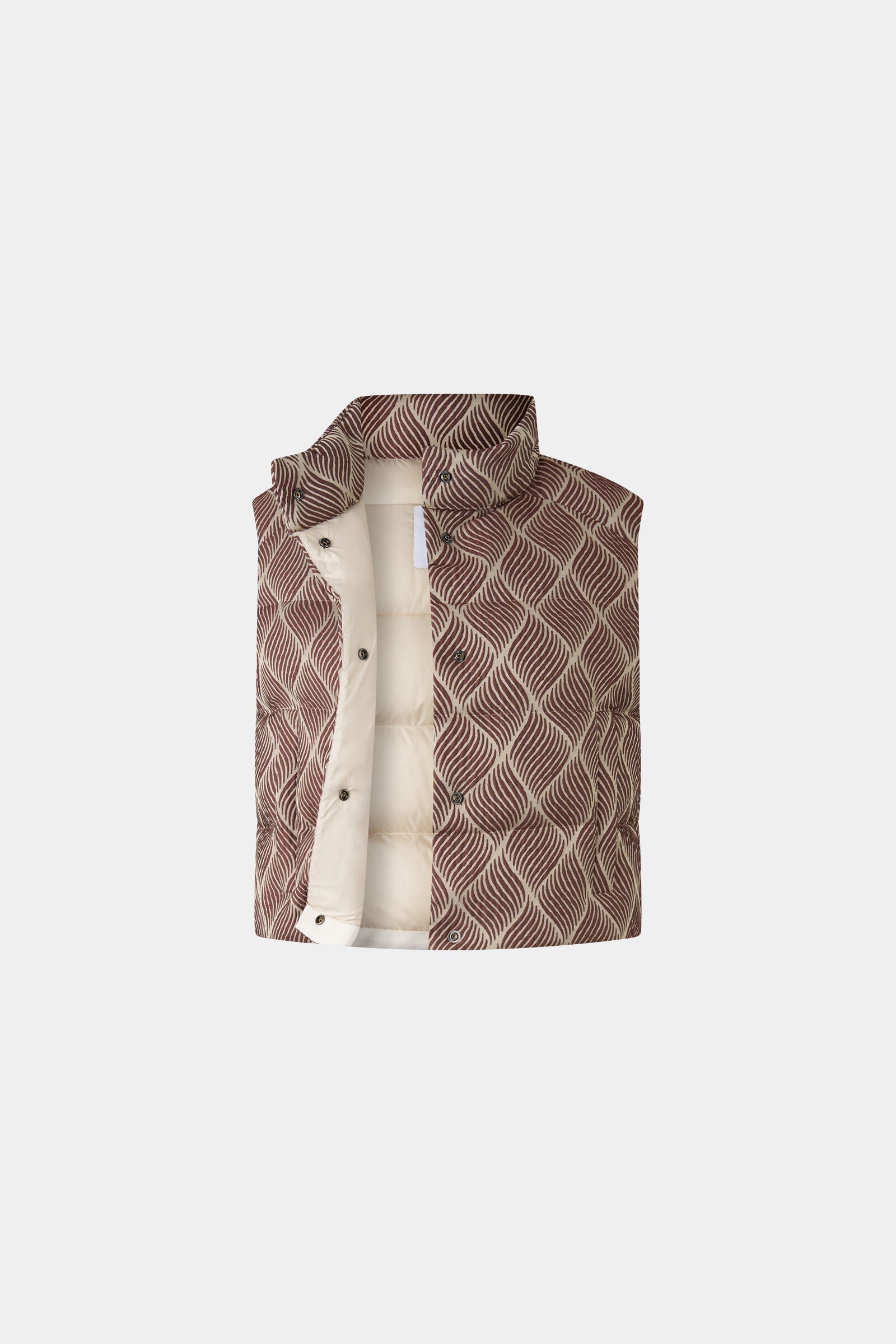 Cropp down vest Latoya in Wine red/cream - 7