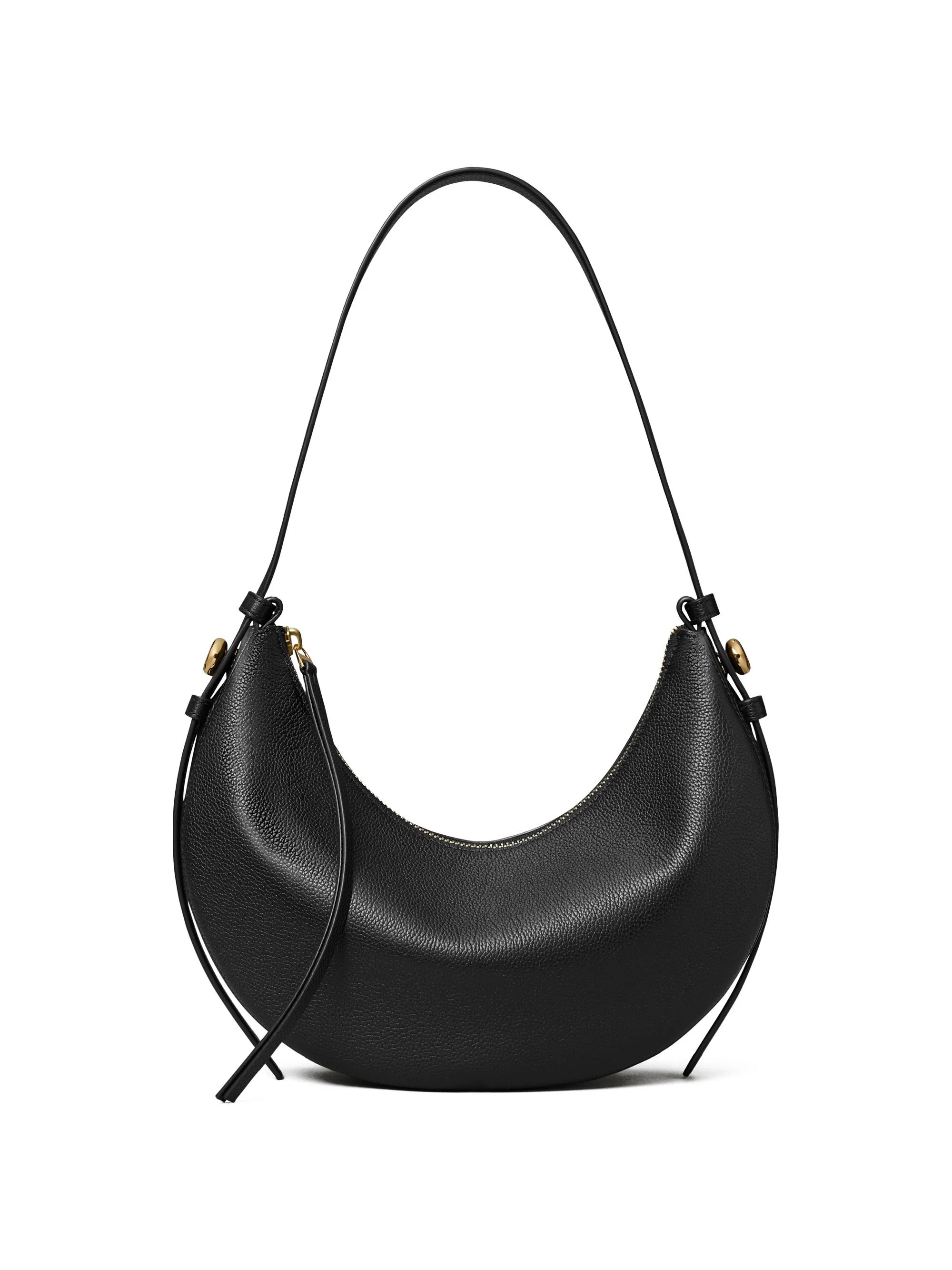 Women's Romy Half Moon Shoulder Bag - Black - 1