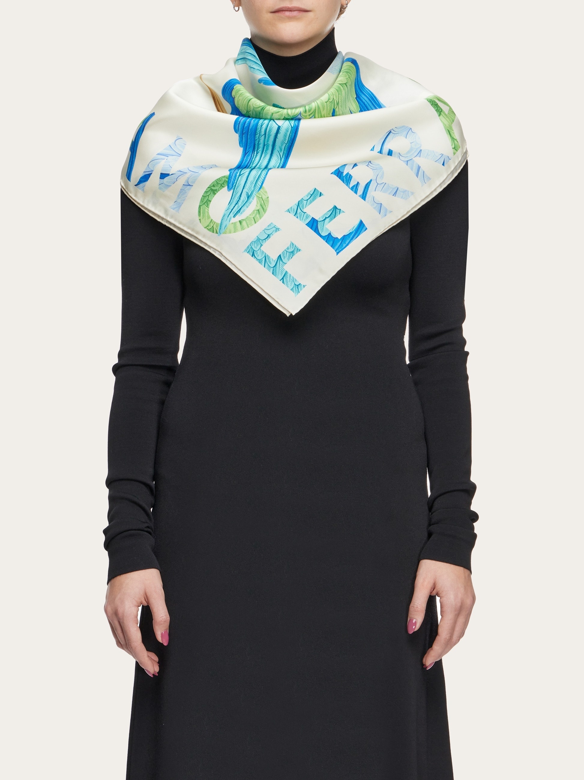 Parrot print silk foulard - 3