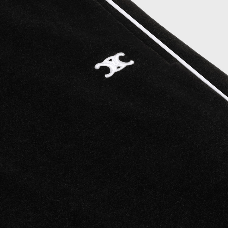 triomphe track pants in velvet jersey 4