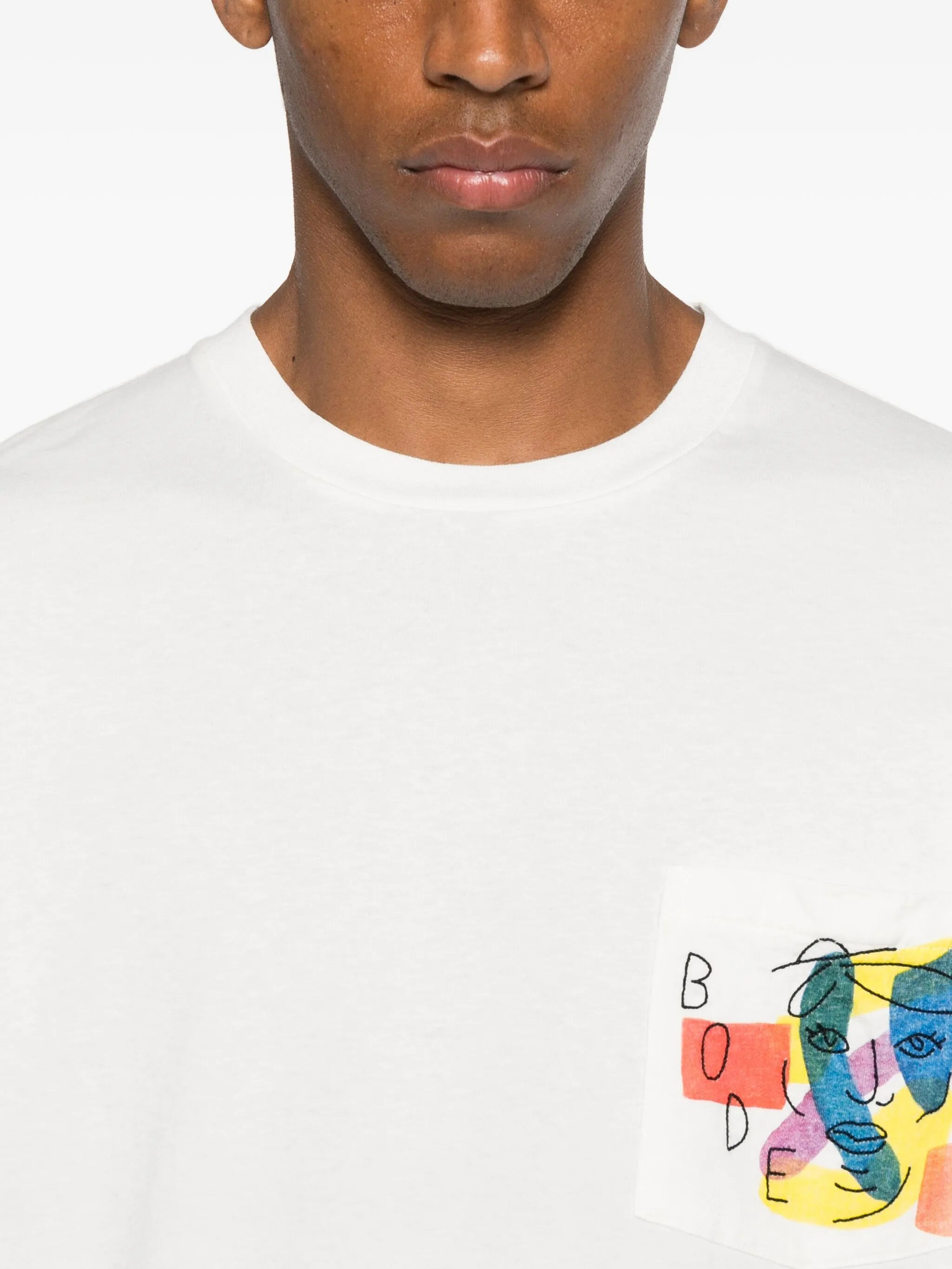 Bode Abstract-print Pocket T-shirt - 3
