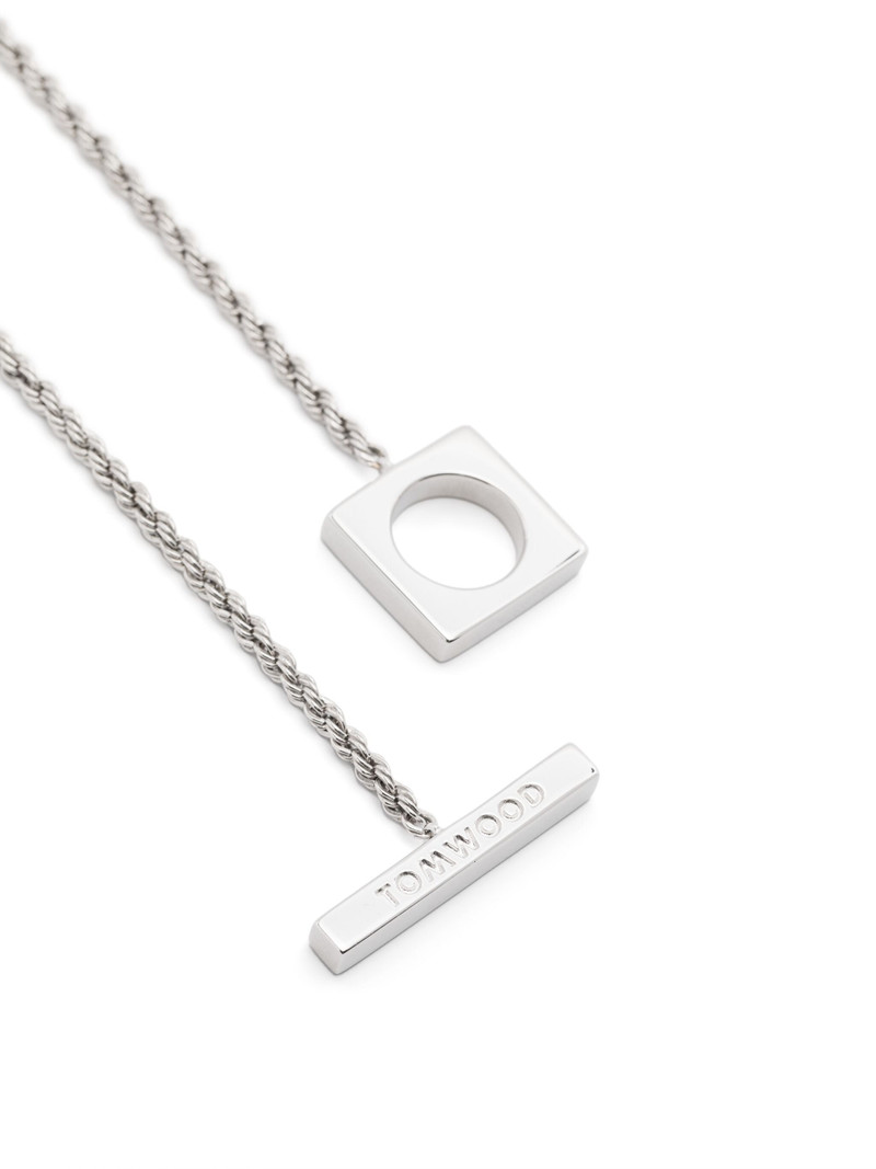 TOM WOOD Square Rope Chain Necklace outlook