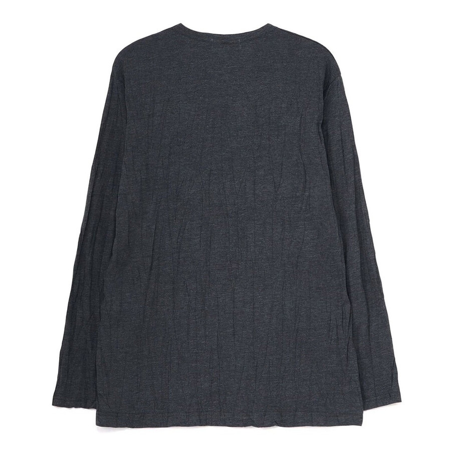 Yohji Yamamoto Vertical Wrinkled Long Sleeve T, Brand Size 3 (Large) - 5