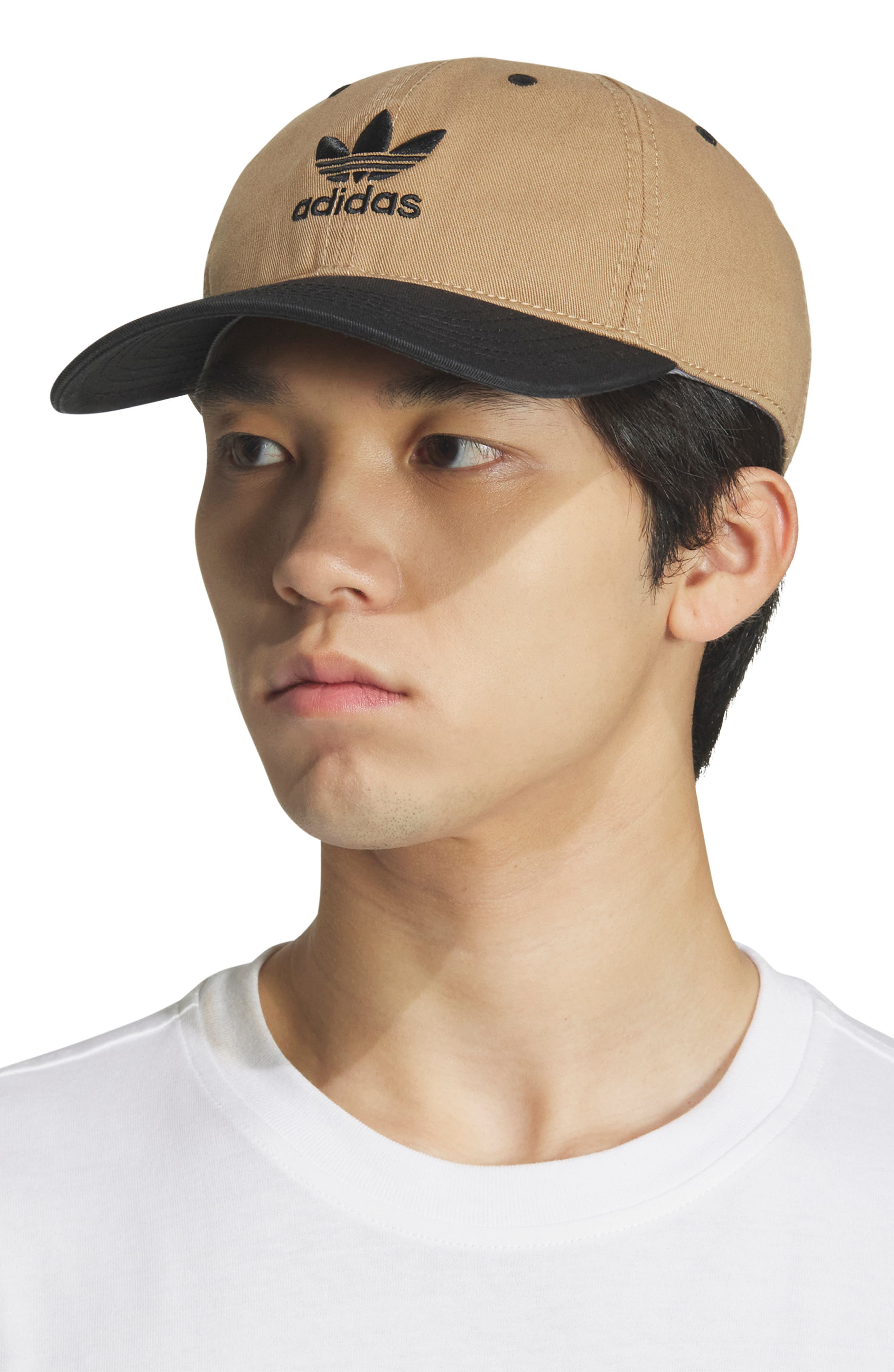 adidas Trefoil Embroidered Baseball Cap in Light Brown at Nordstrom - 2