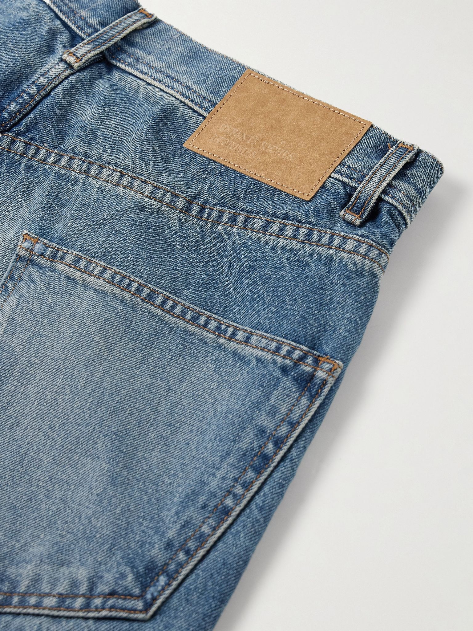 Tapered Distressed Jeans Blue - 5