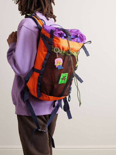 BRAIN DEAD Equipment Climbing Mesh-Trimmed Colour-Block Ripstop Backpack outlook