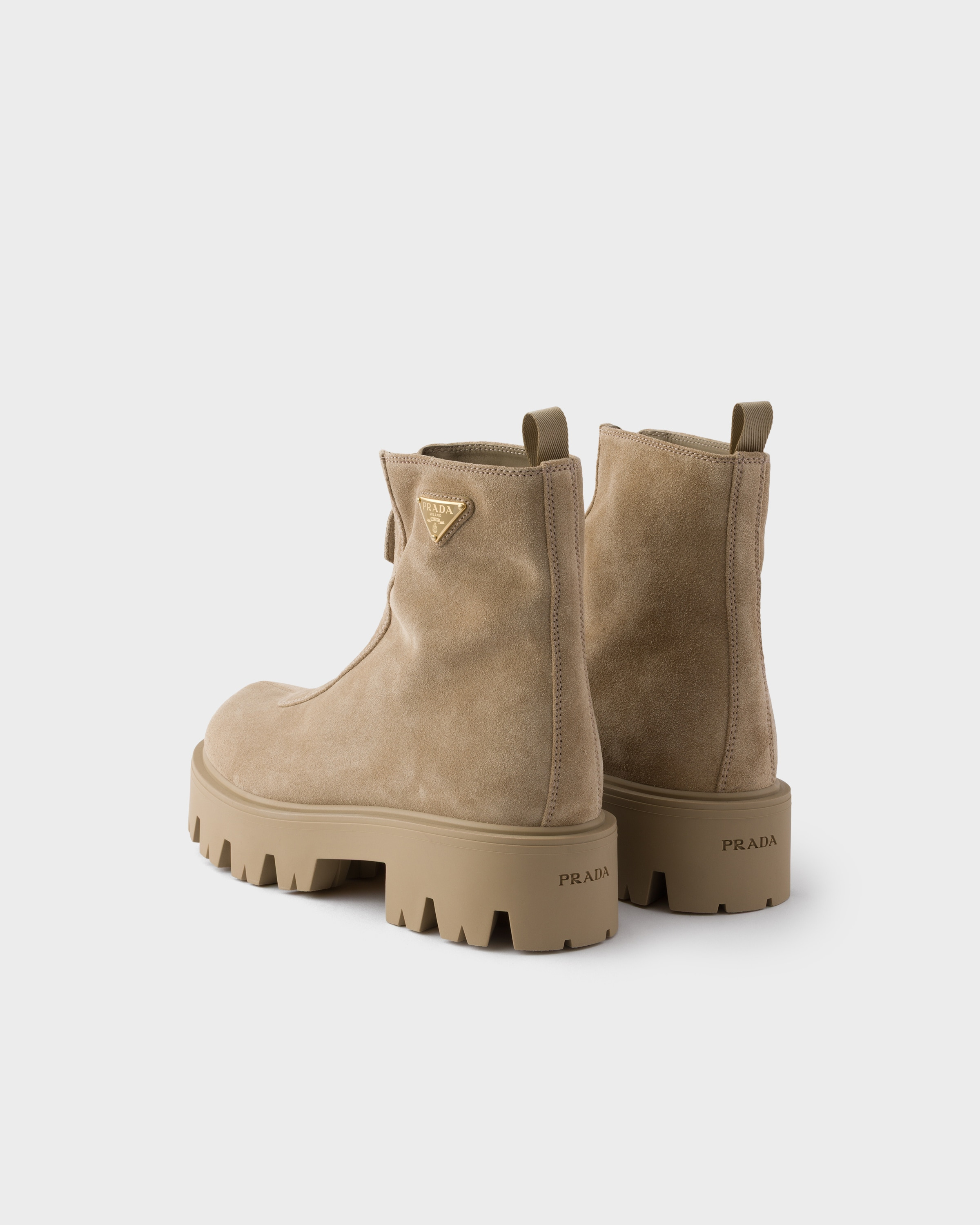 Suede booties with zip - 4