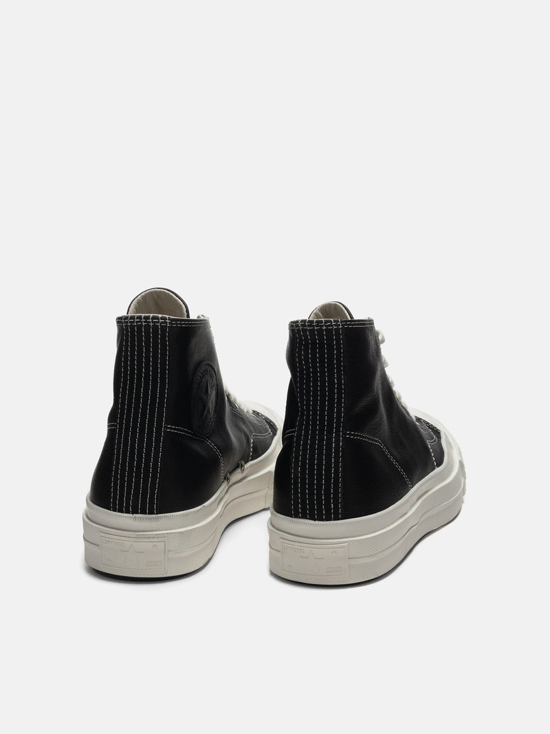 Converse Chuck Taylor FS Premium Leather Black/Black/Snow White outlook