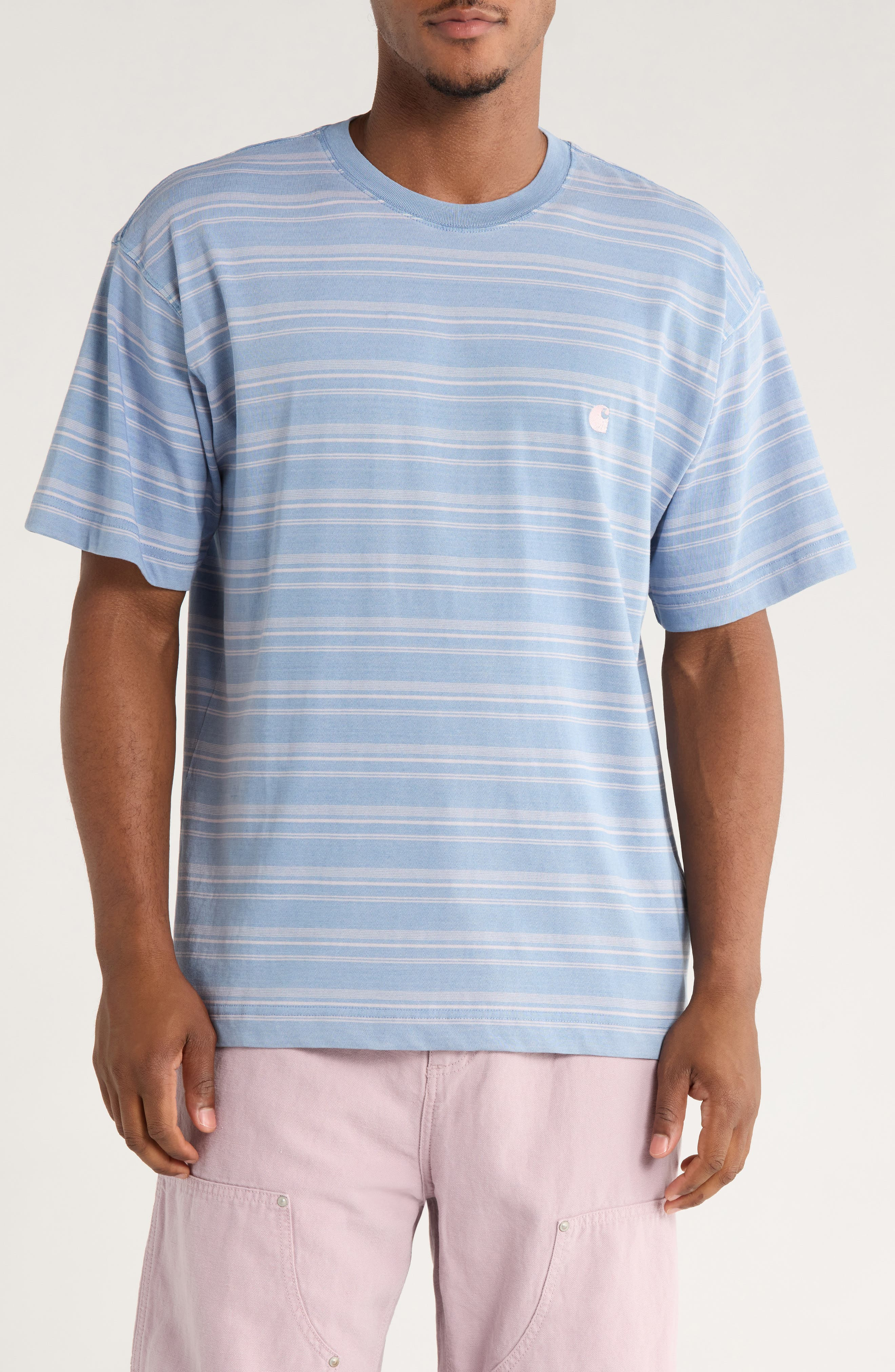 Carhartt Work In Progress Brodine Stripe T-Shirt in Brodine Stripe Sorrent at Nordstrom - 1