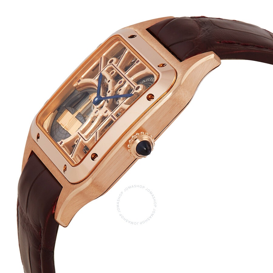 Cartier Santos-Dumont Large Model Skeleton With Micro Rotor Automatic WHSA0030 - 2