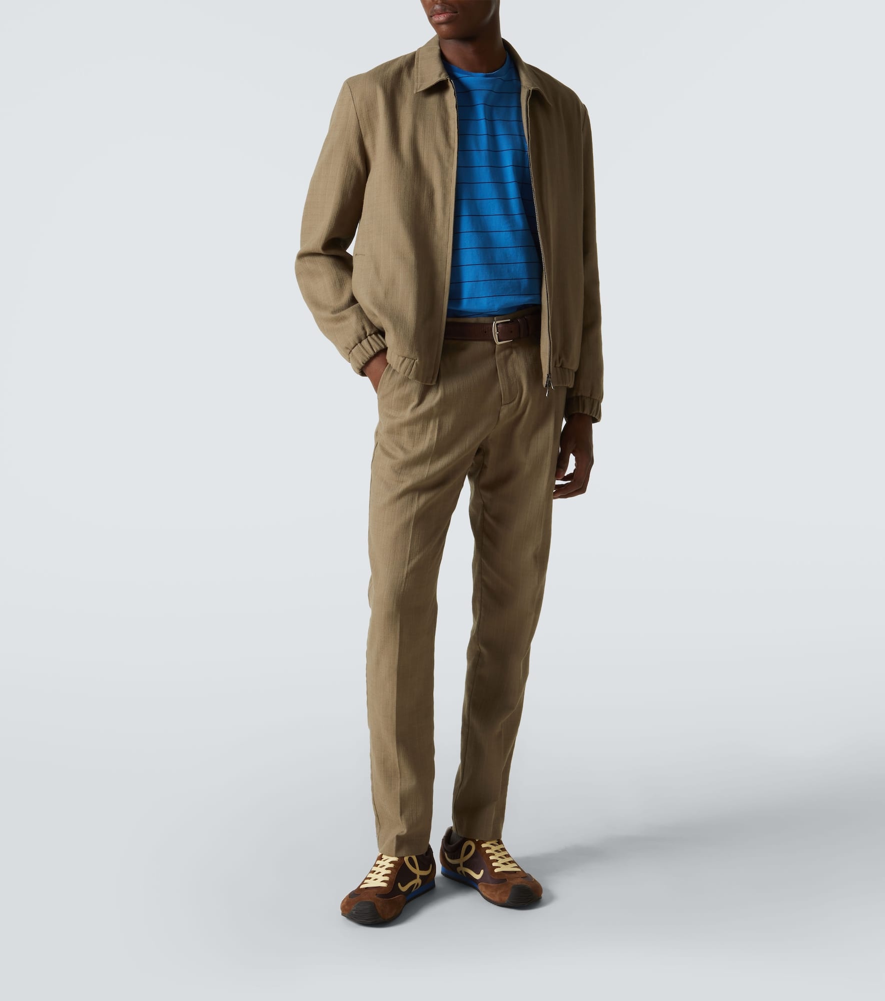 Striped cotton blouson - 2