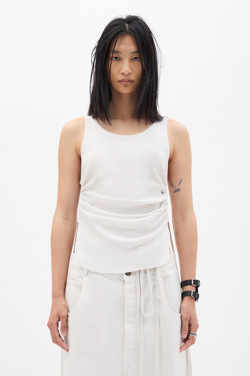 Mara Wrinkled Cropped Tank Top 1
