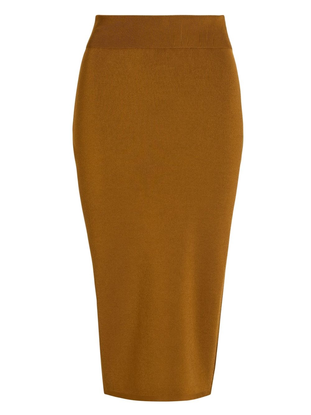 zip-decorative midi skirt - 5