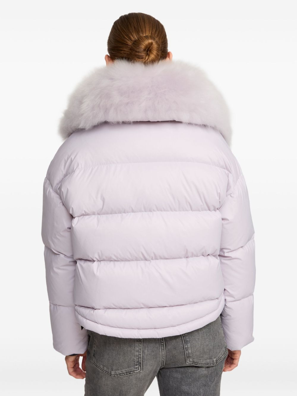 removable-collar puffer jacket - 5