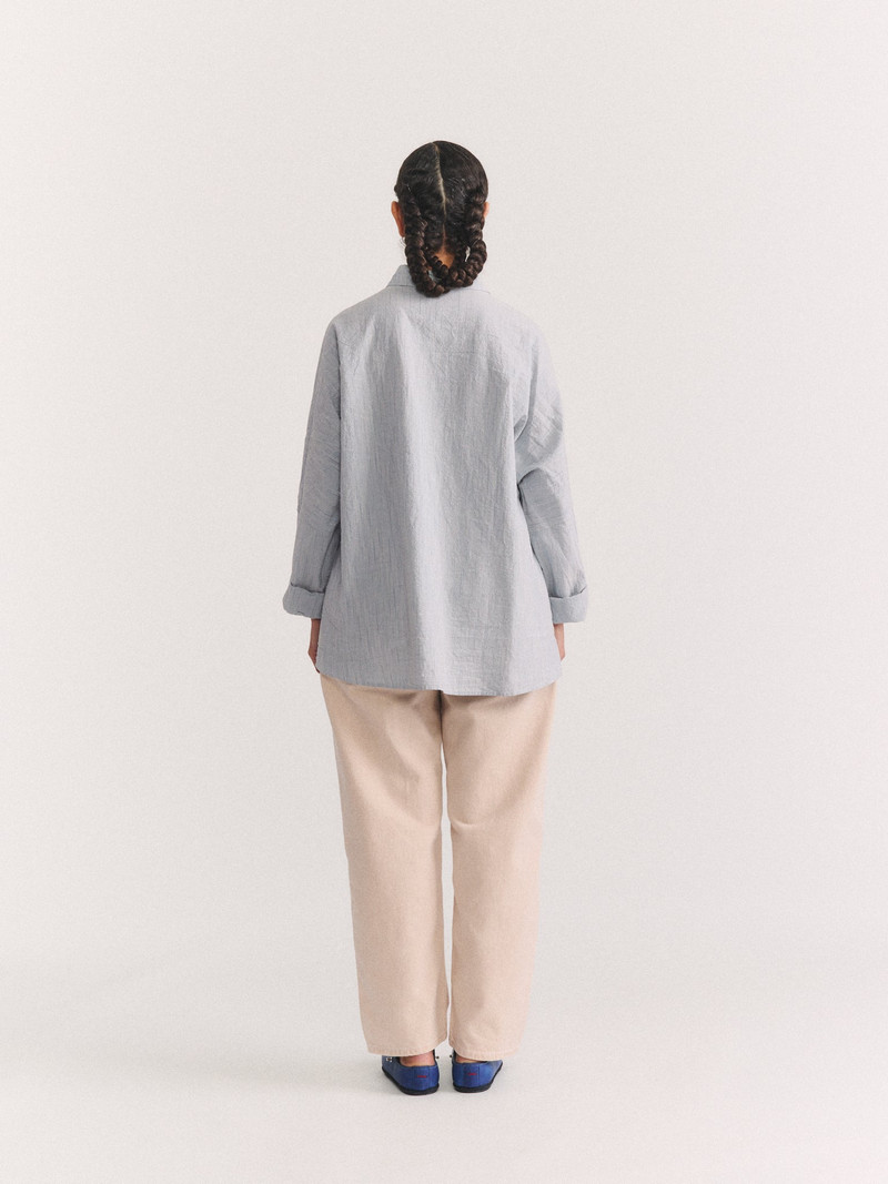 CASEY/CASEY WAGA LS SHIRT - WIND STRIPE - BLUE STRIPE outlook