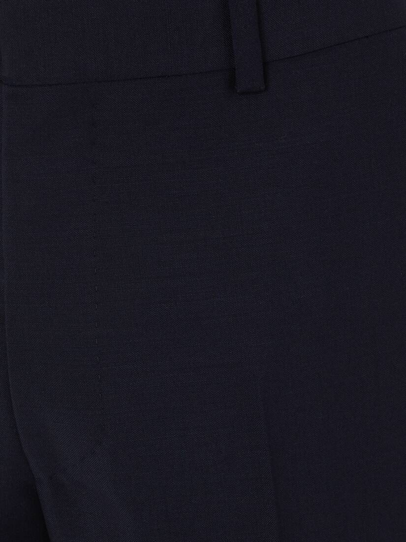Wool Mohair Pants in Navy - 5