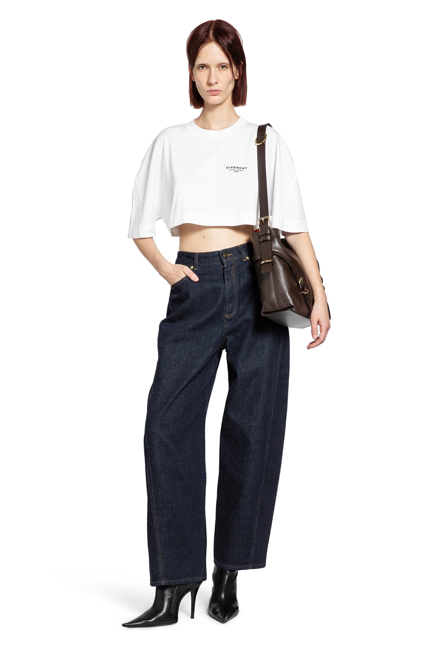Givenchy Stamp Cropped T-shirt - 5