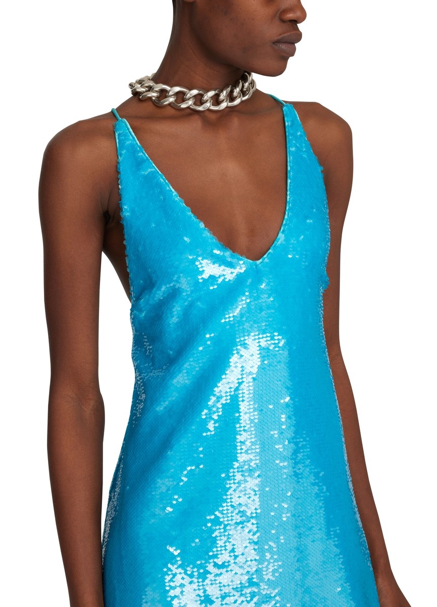 Sequins Strap Mini Dress - 4