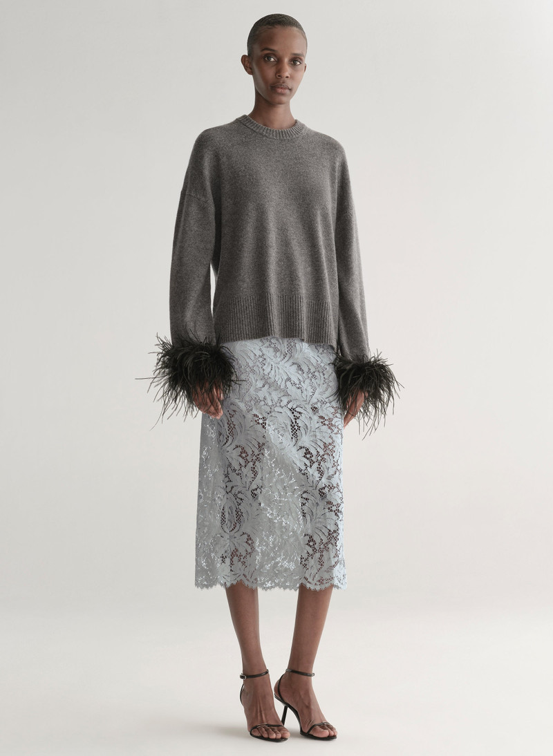 Wilda Feather Trimmed Sweater 4