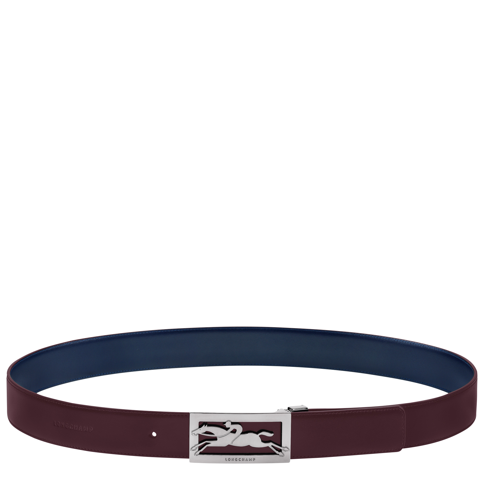 Delta Box Men's belt Navy/Burgundy - Leather - 2