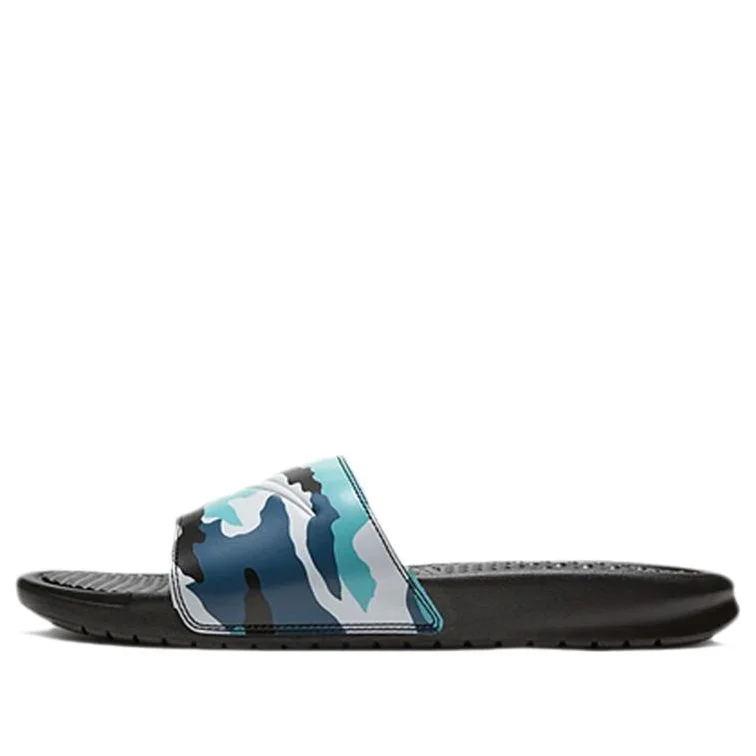 Nike BENASSI JDI PRINT Slide 'Black Blue Camo' 631261-027 - 1
