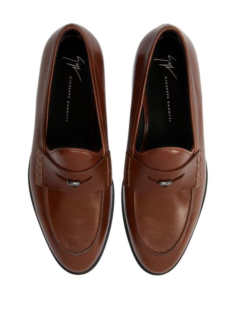 Archiel penny-slot leather loafers 4