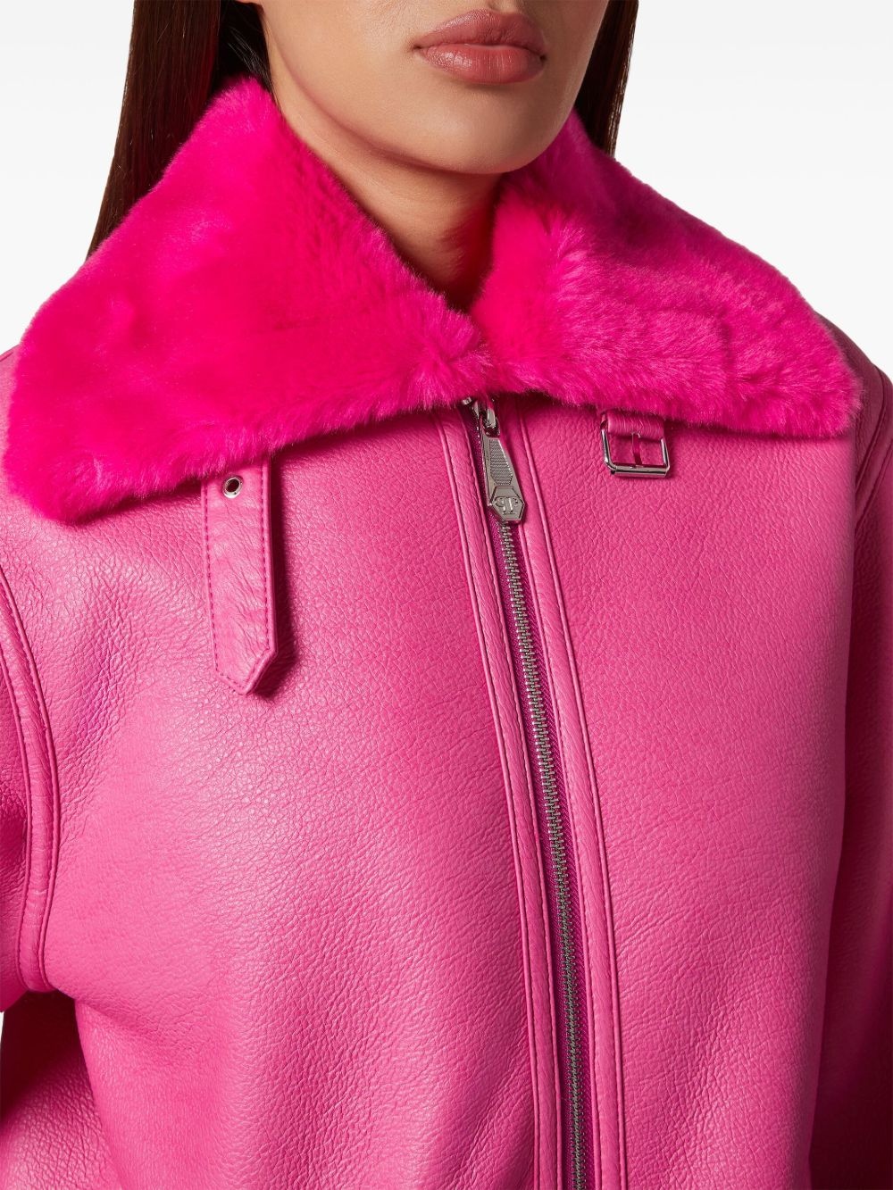 Eco Mutton Aviator Skull&Bones coat - 3