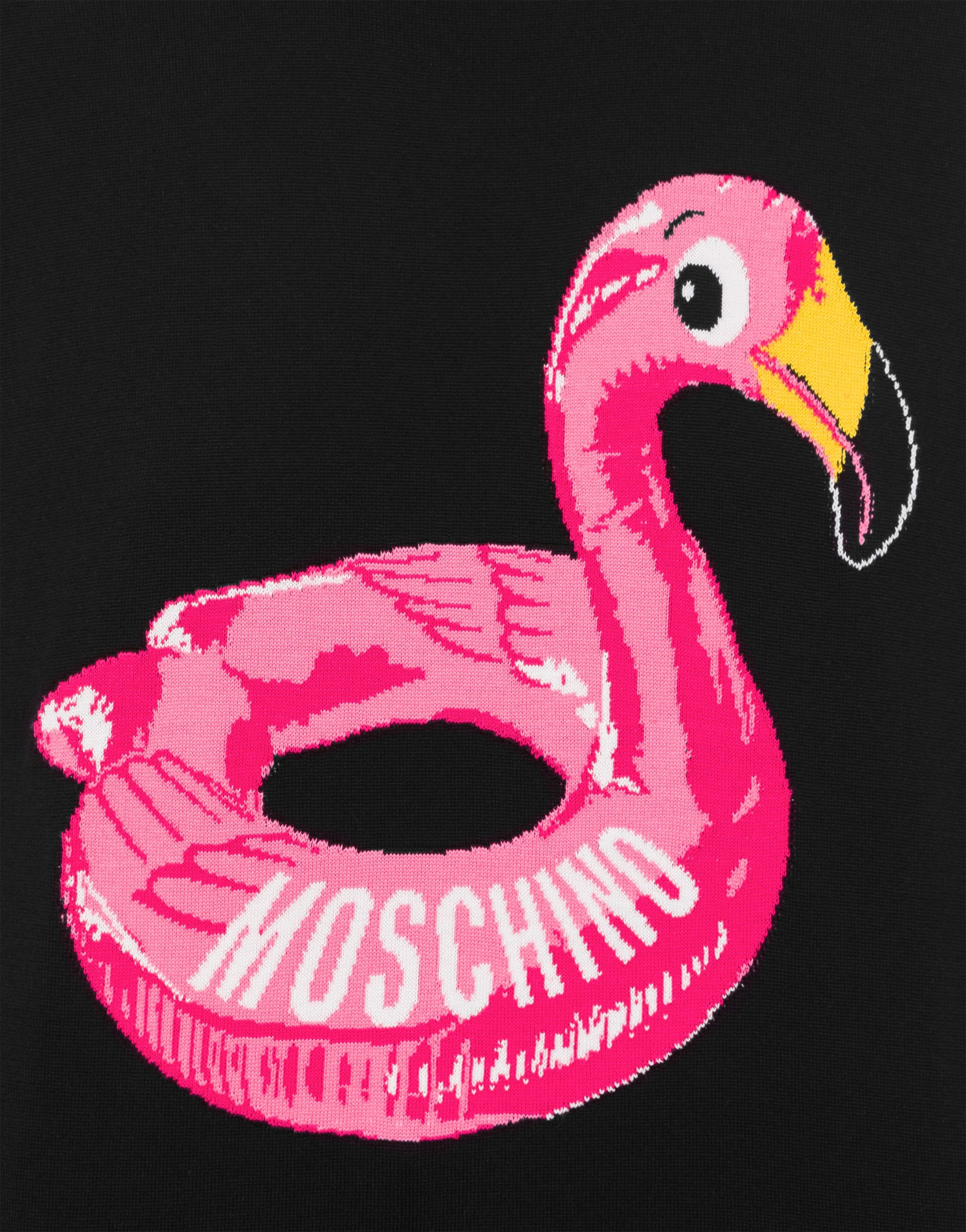 INFLATABLE PINK FLAMINGO COTTON JUMPER - 4