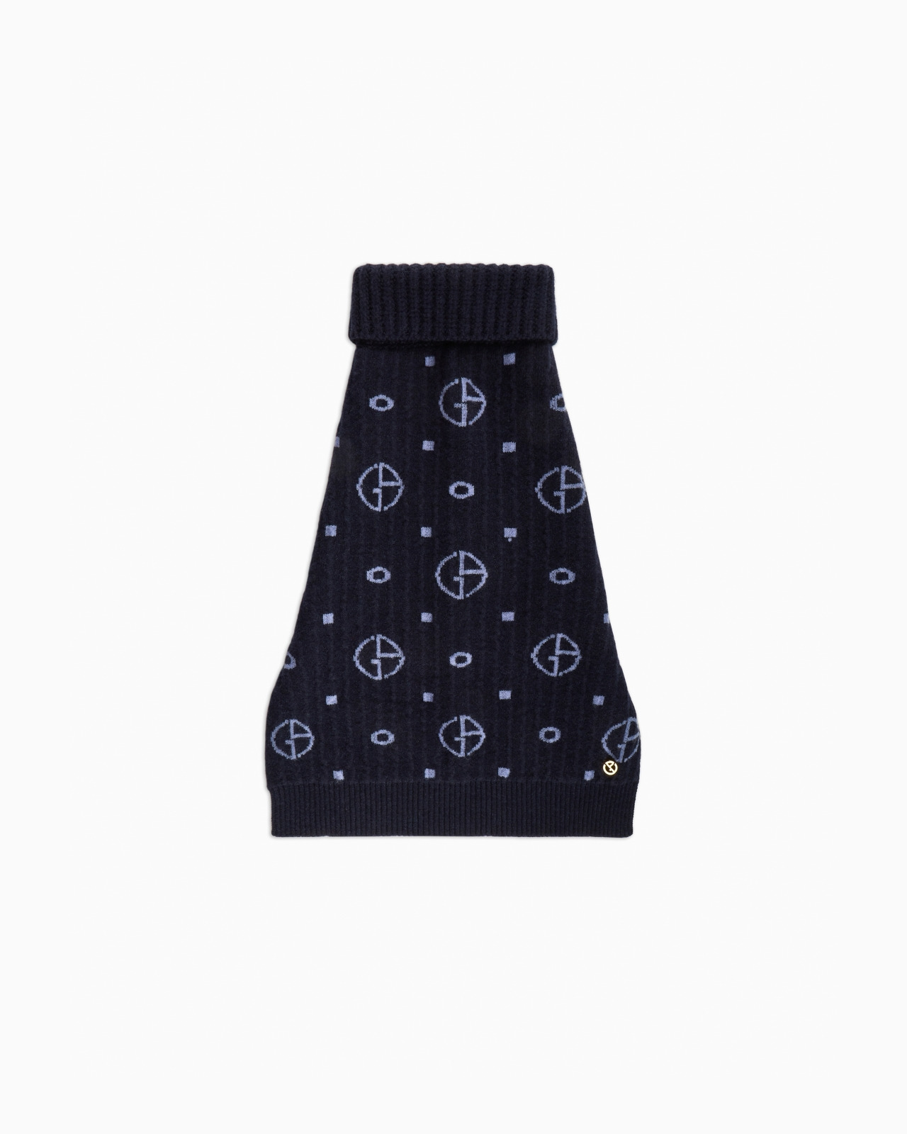 POLDO X GIORGIO ARMANI JUMPER IN MONOGRAM JACQUARD VIRGIN WOOL AND CASHMERE - 3