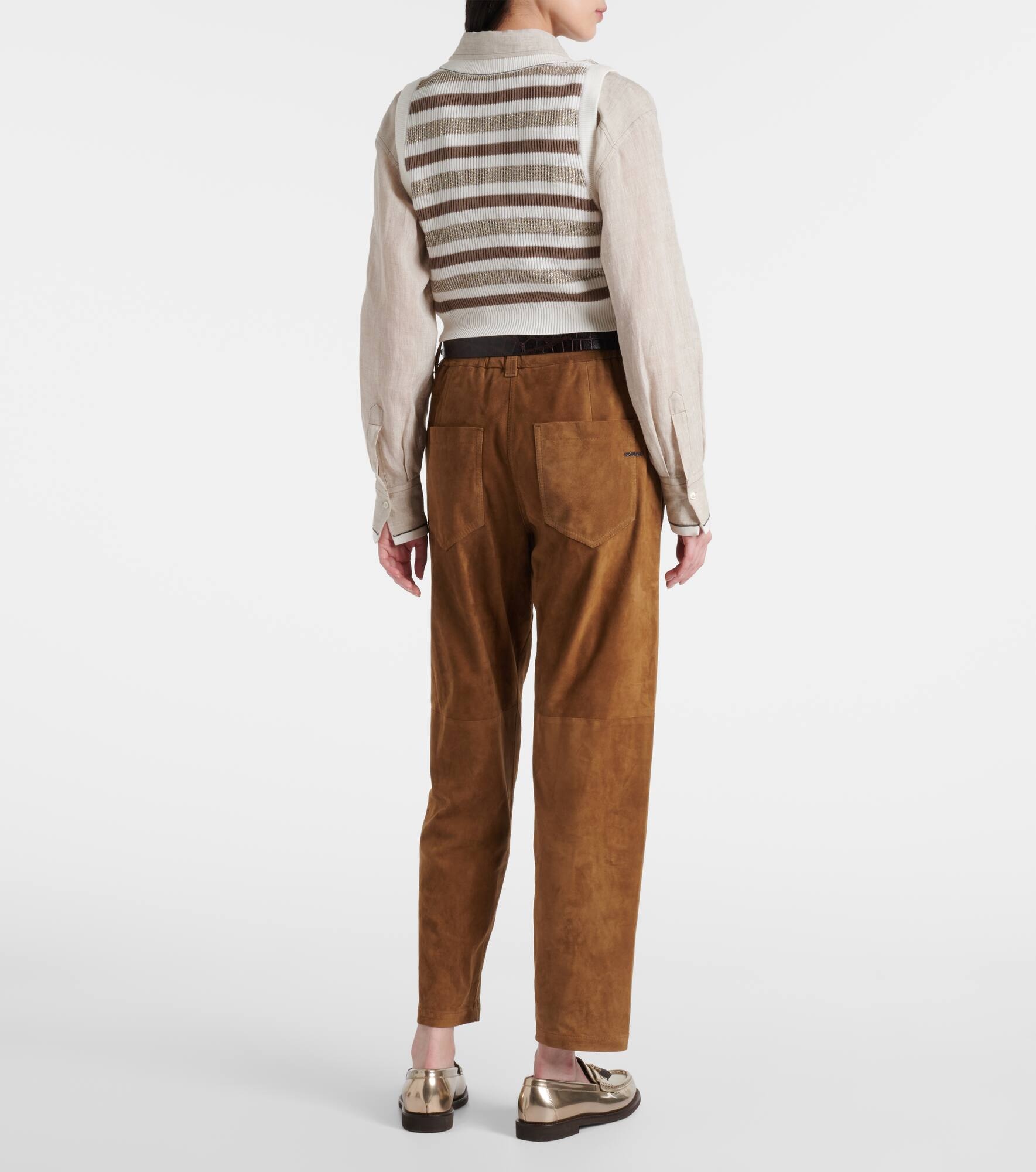 Striped cotton sweater vest - 3