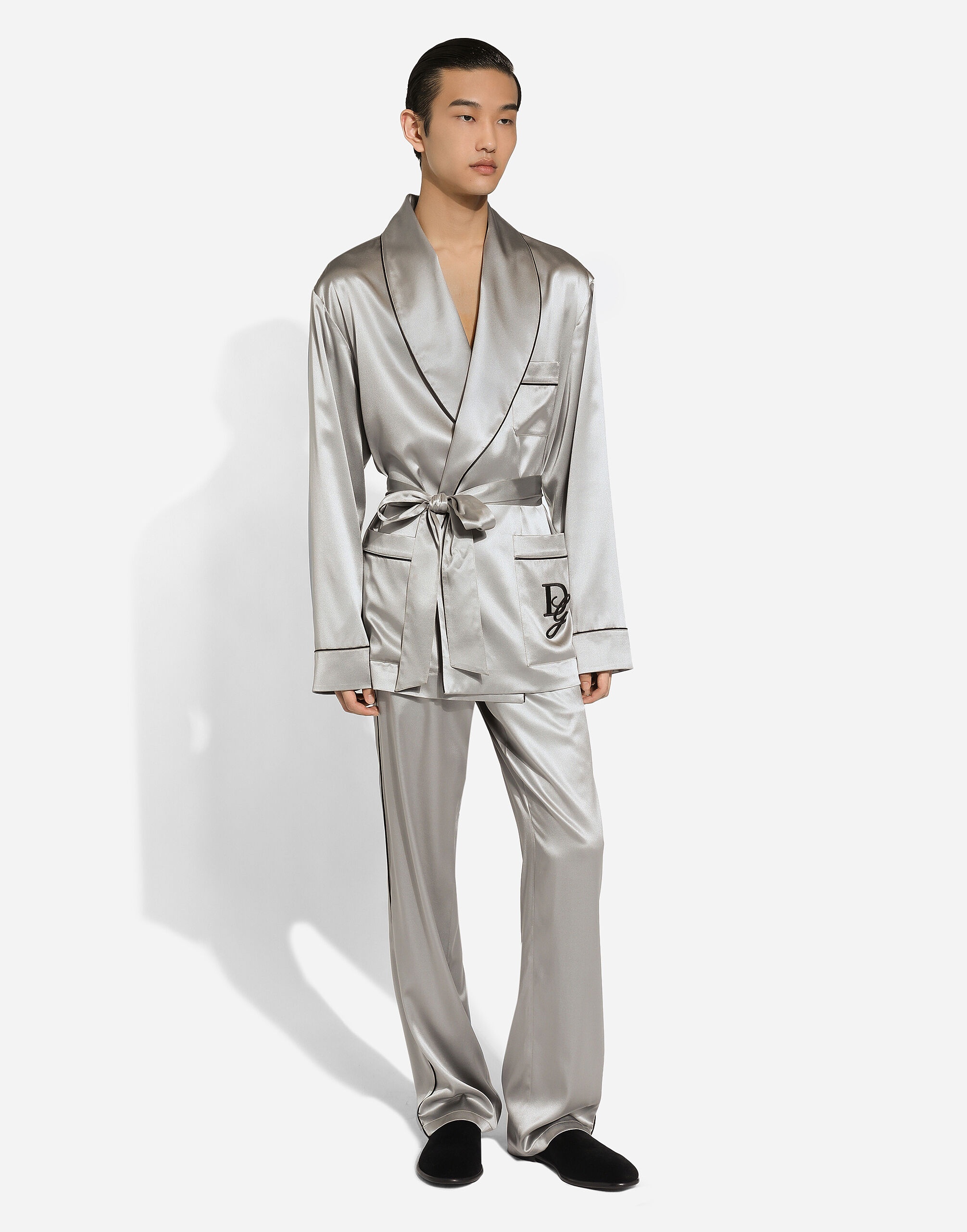 Silk satin robe - 2