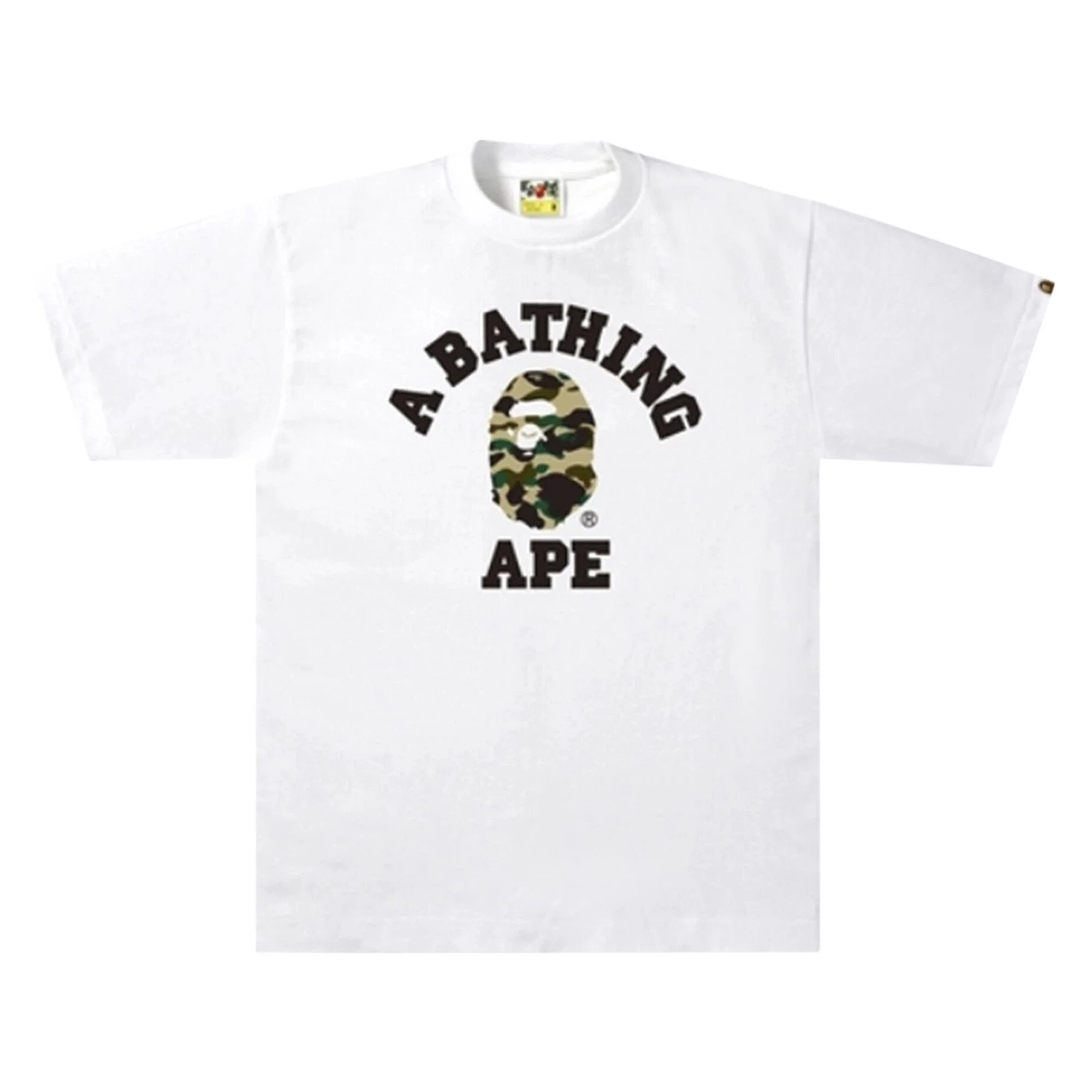 BAPE 1st Camo College T-Shirt 'White' - 1