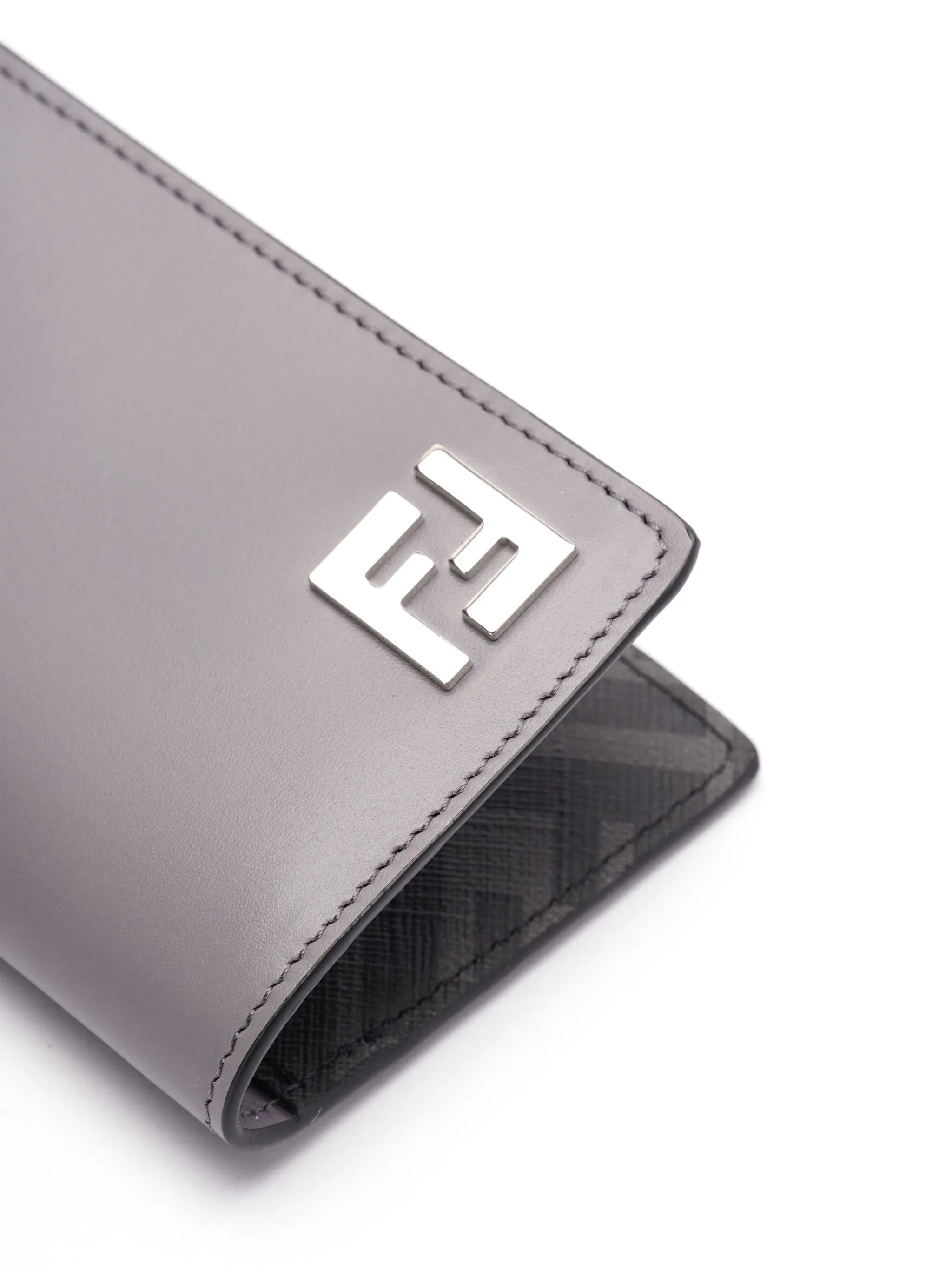 FF Logo-plaque Leather Wallet - 4
